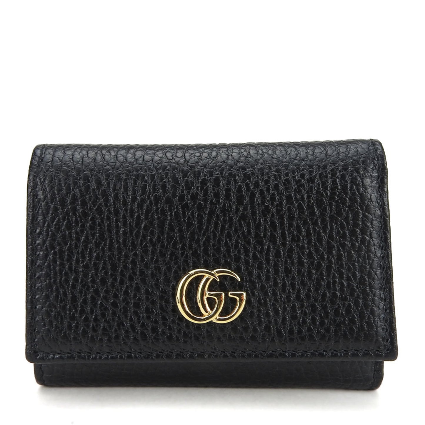 Gucci Black Leather Wallet (Tri-Fold) ( )