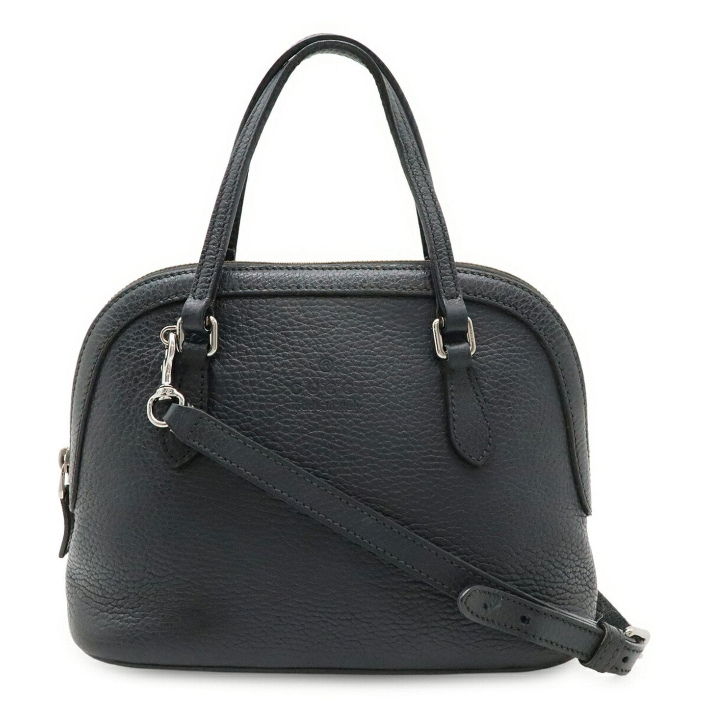 Gucci Black Leather Handbag Shoulder Bag ( )