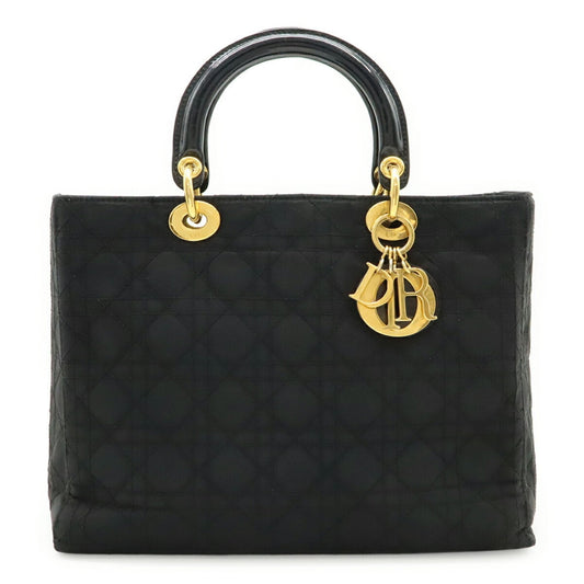 Christian Dior Black Nylon Handbag Tote Bag ()