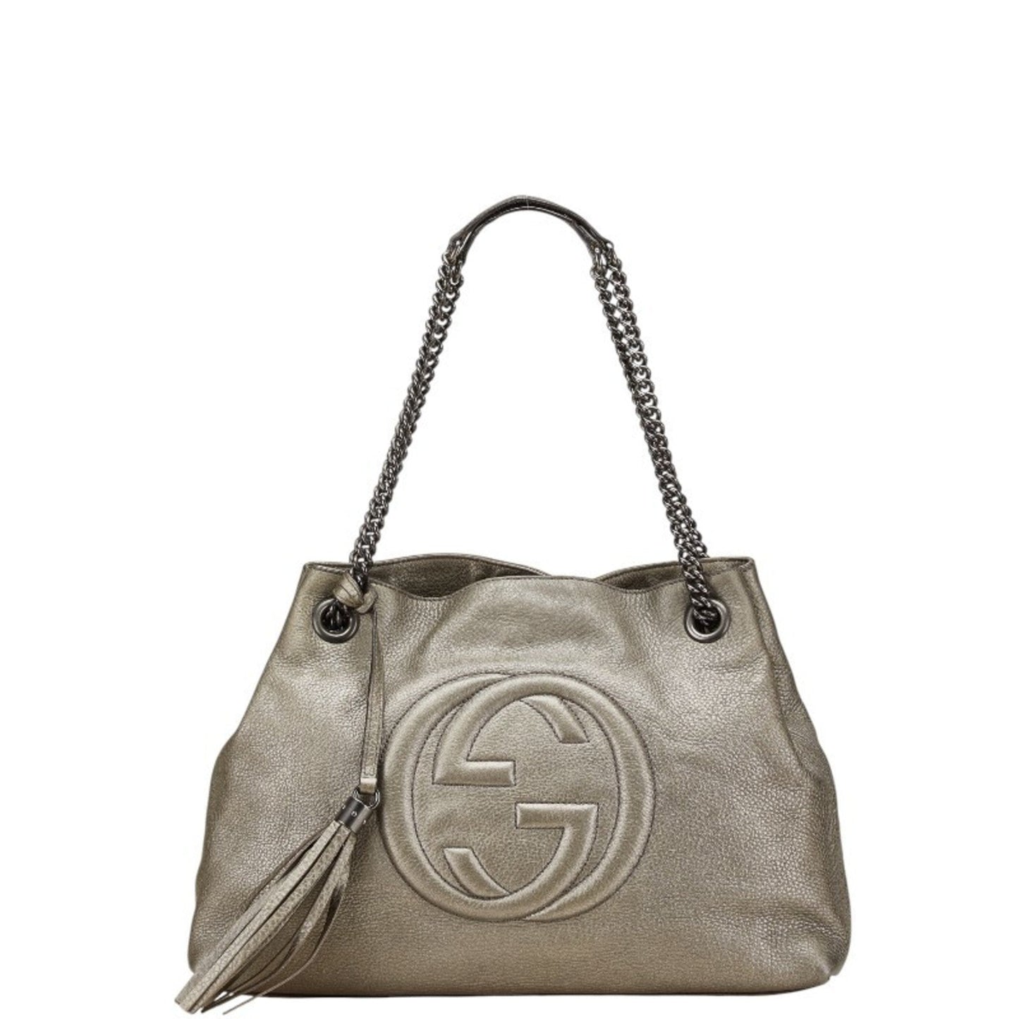 Gucci Gold Leather Shoulder Bag ( )
