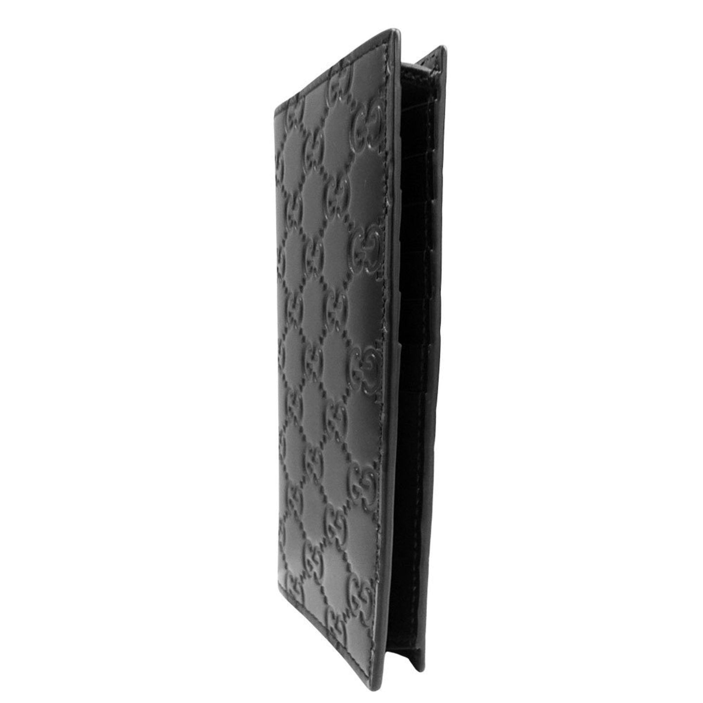 Gucci Black Leather Long Wallet (Bi-Fold) ( )