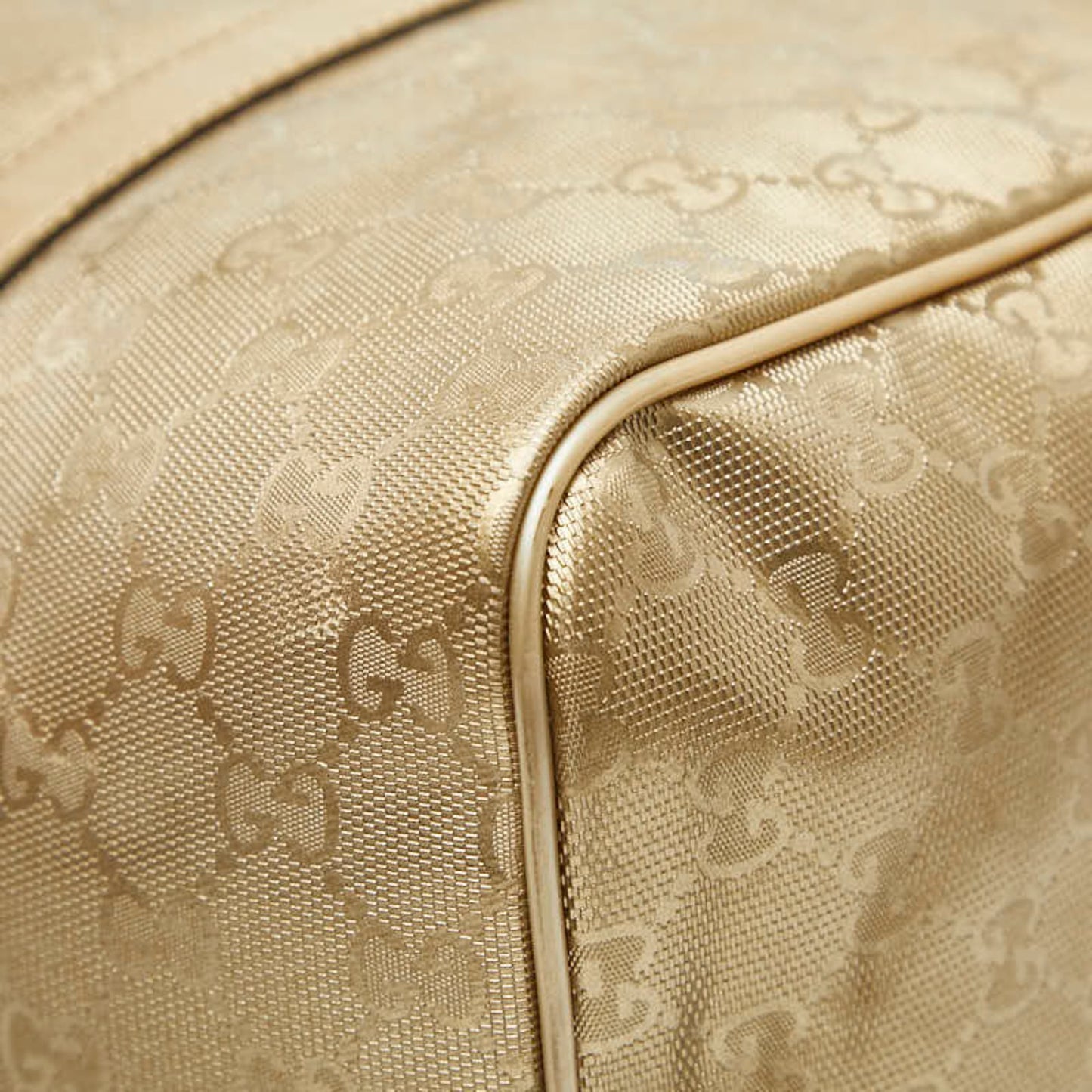 Gucci Gold Pvc Leather Handbag ( )