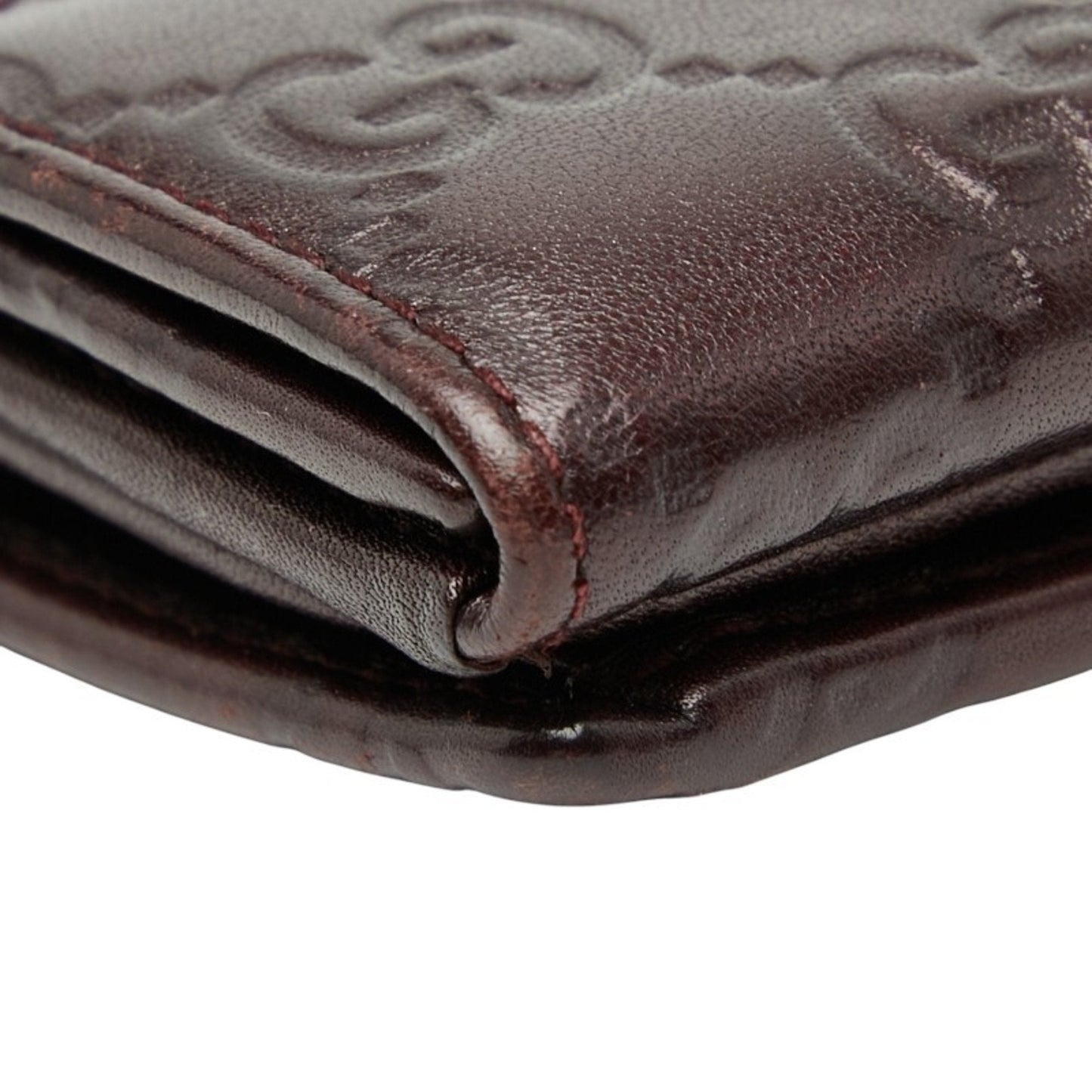 Gucci Brown Leather Long Wallet (Bi-Fold) ( )