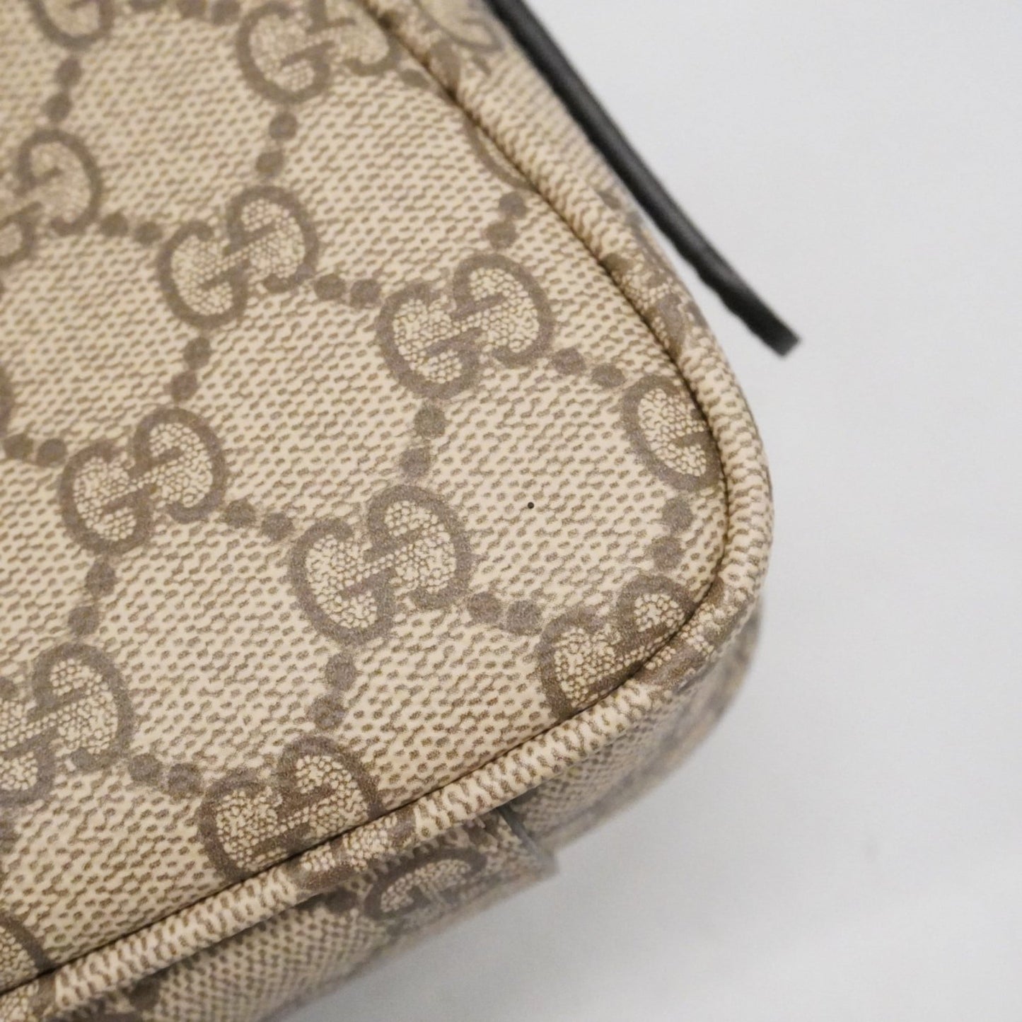 Gucci Black Brown Pvc Handbag ( )