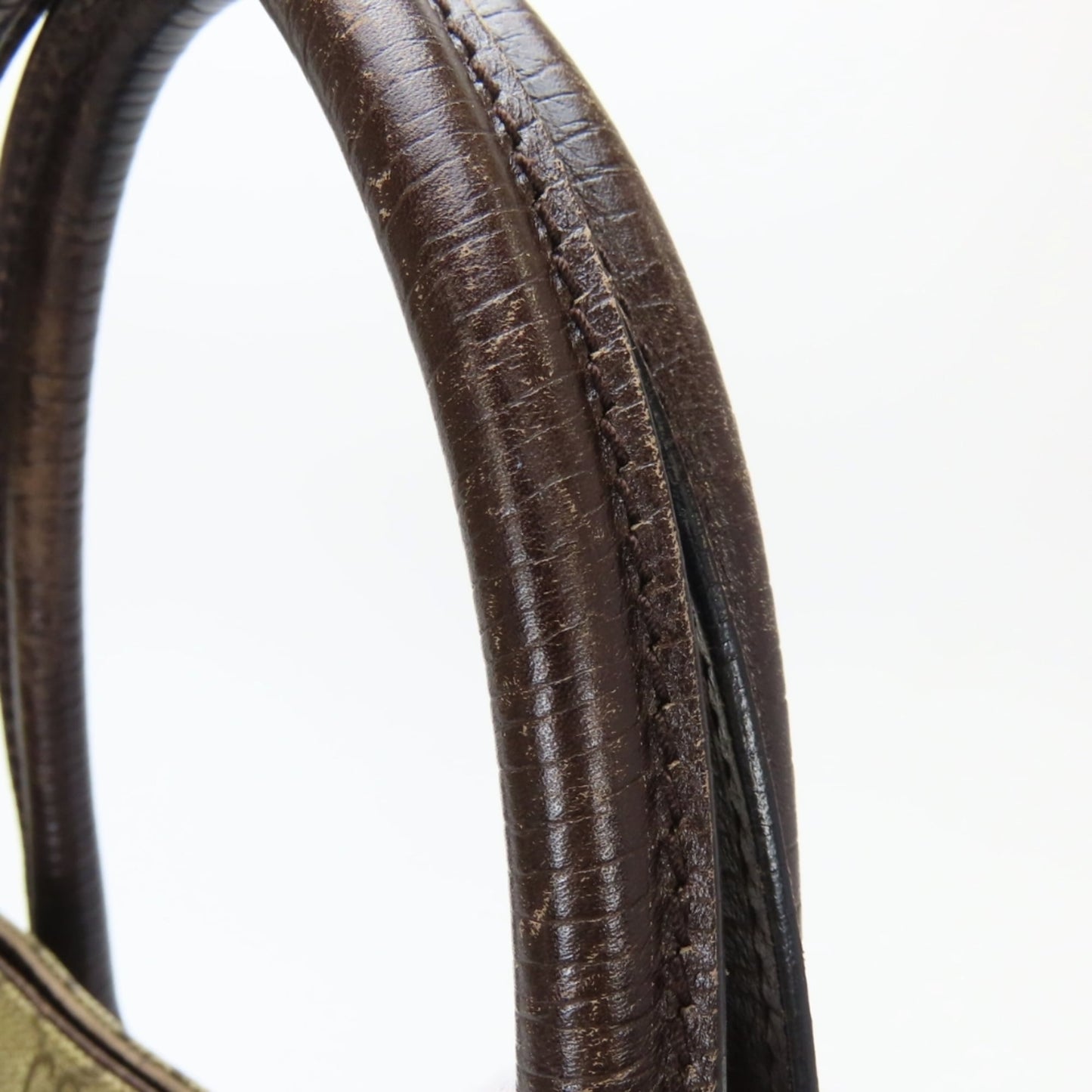 Gucci Beige Brown Gg Supreme Leather Tote Bag ( )