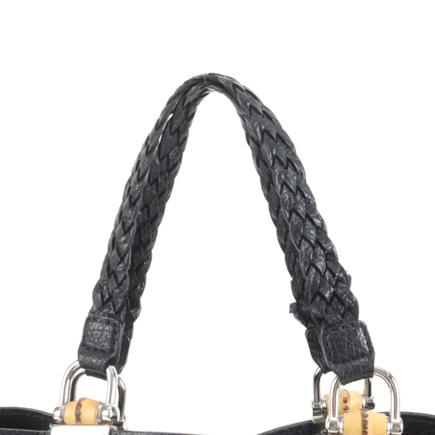 Gucci Black Leather Tote Bag ( )