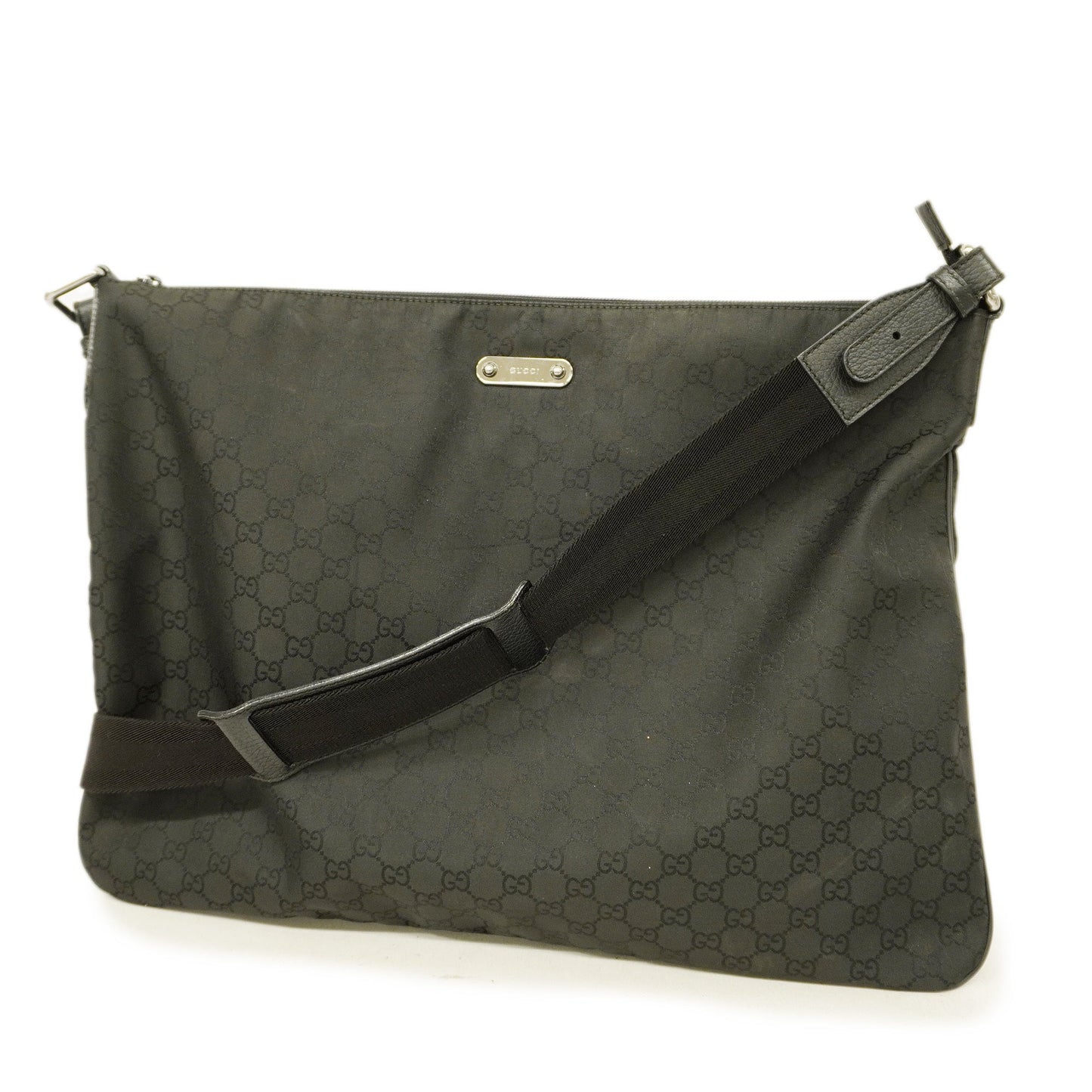 Gucci Nylon Leather Shoulder Bag
