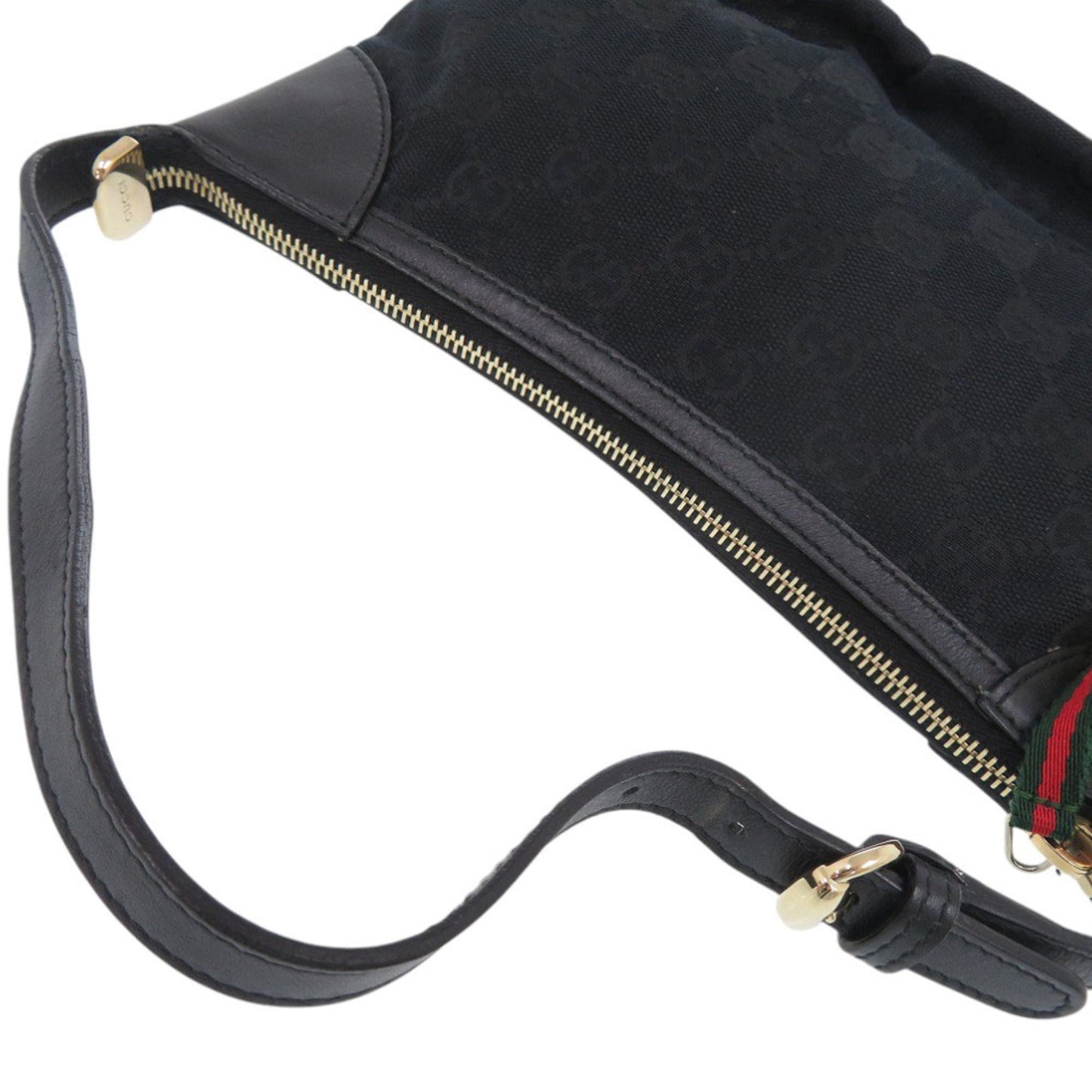 Gucci Black Gg Canvas Handbag ( )