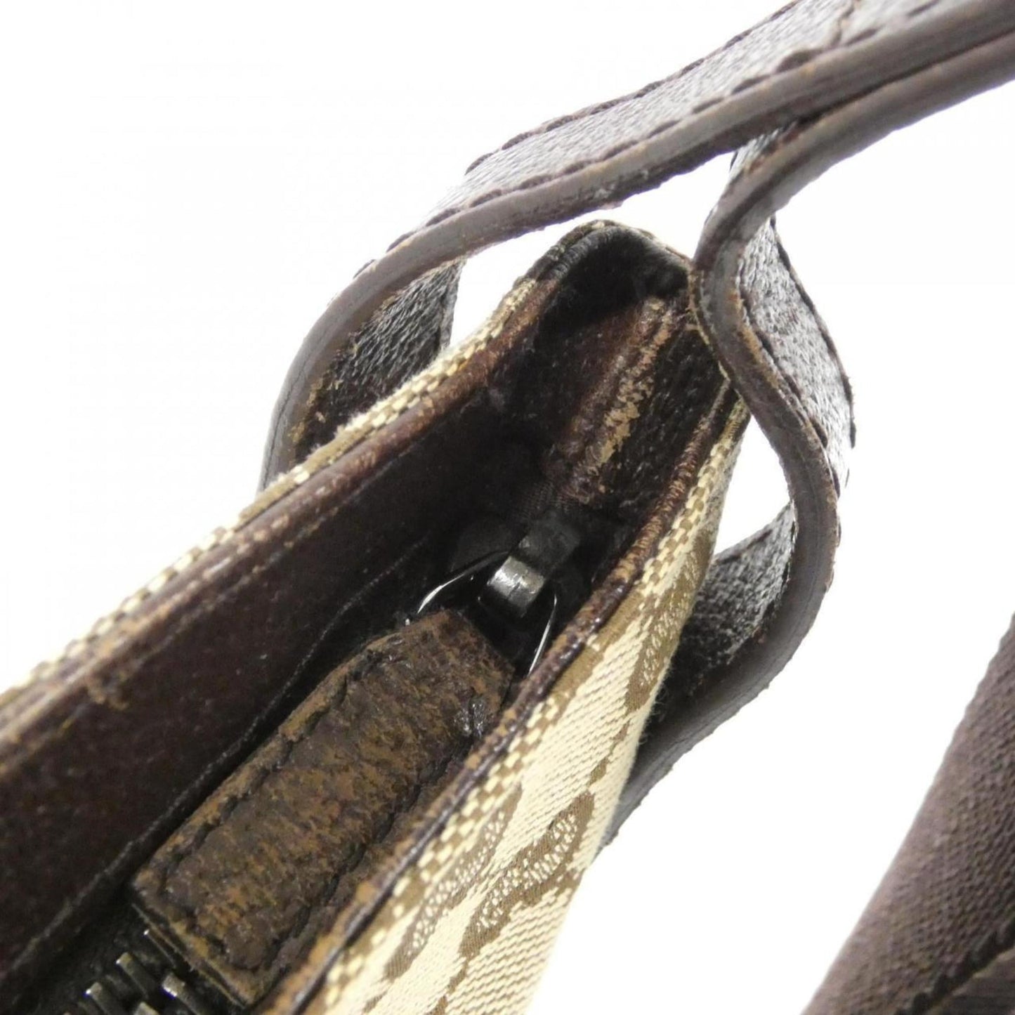 Gucci Beige Brown Gg Canvas Shoulder Bag ( )