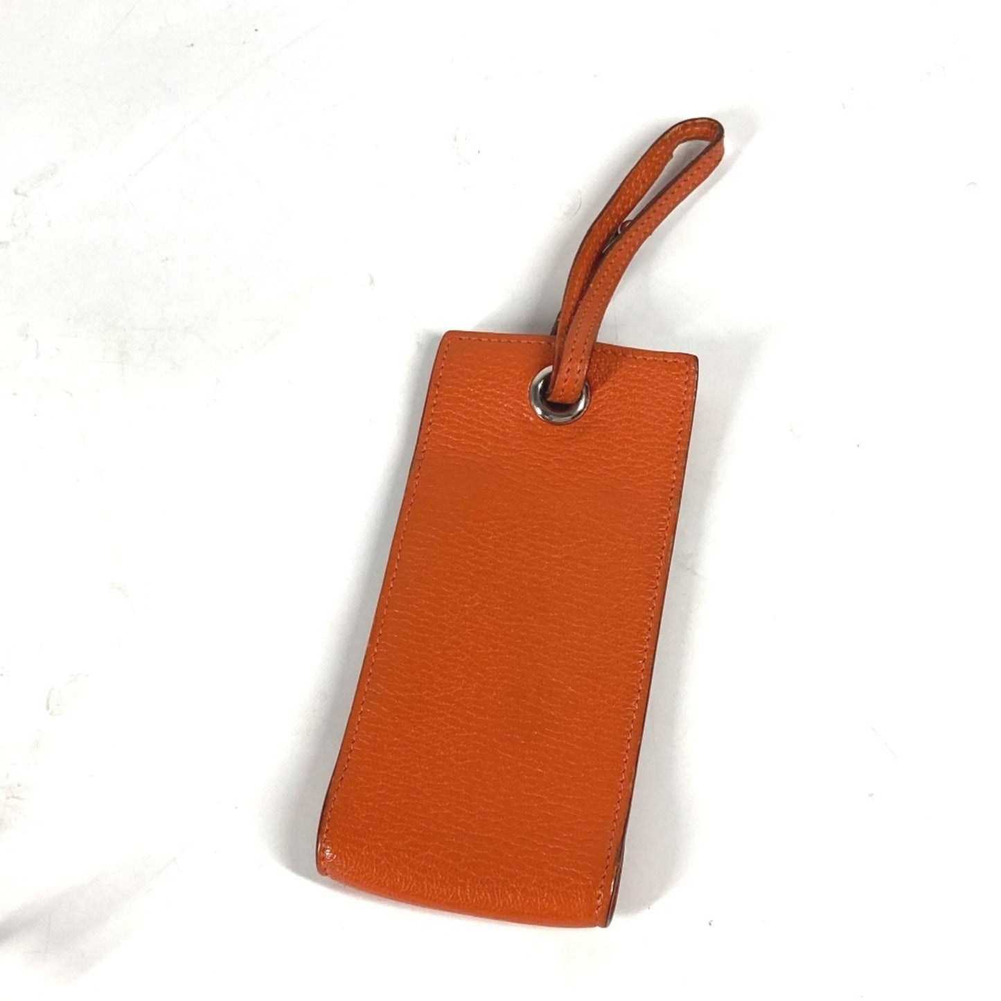 Hermes Orange Leather Pouch ( )