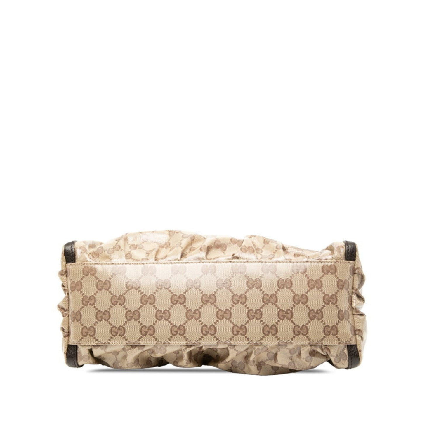 Gucci Beige Brown Pvc Leather Handbag Shoulder Bag ( )