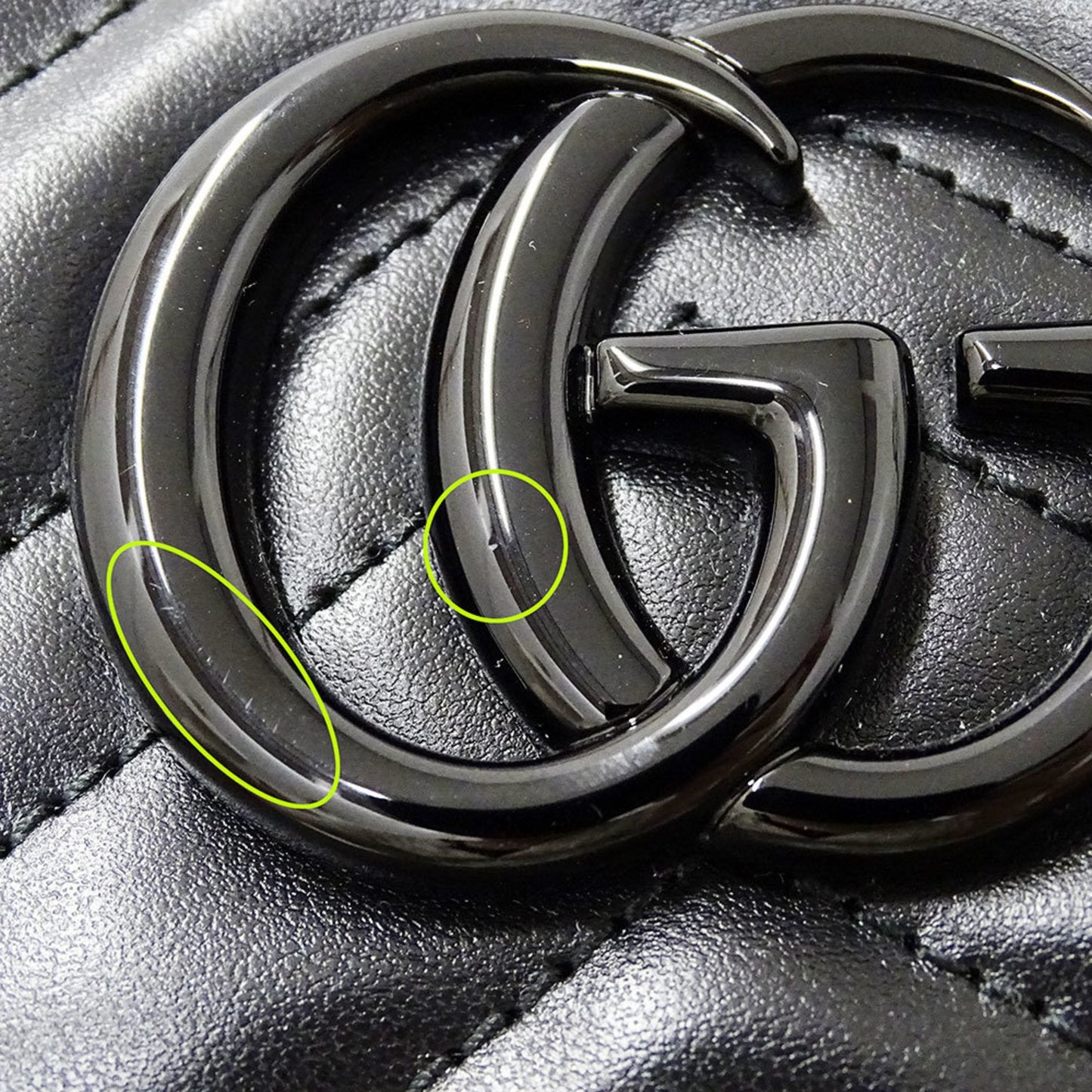 Gucci Black Leather Shoulder Bag ( )