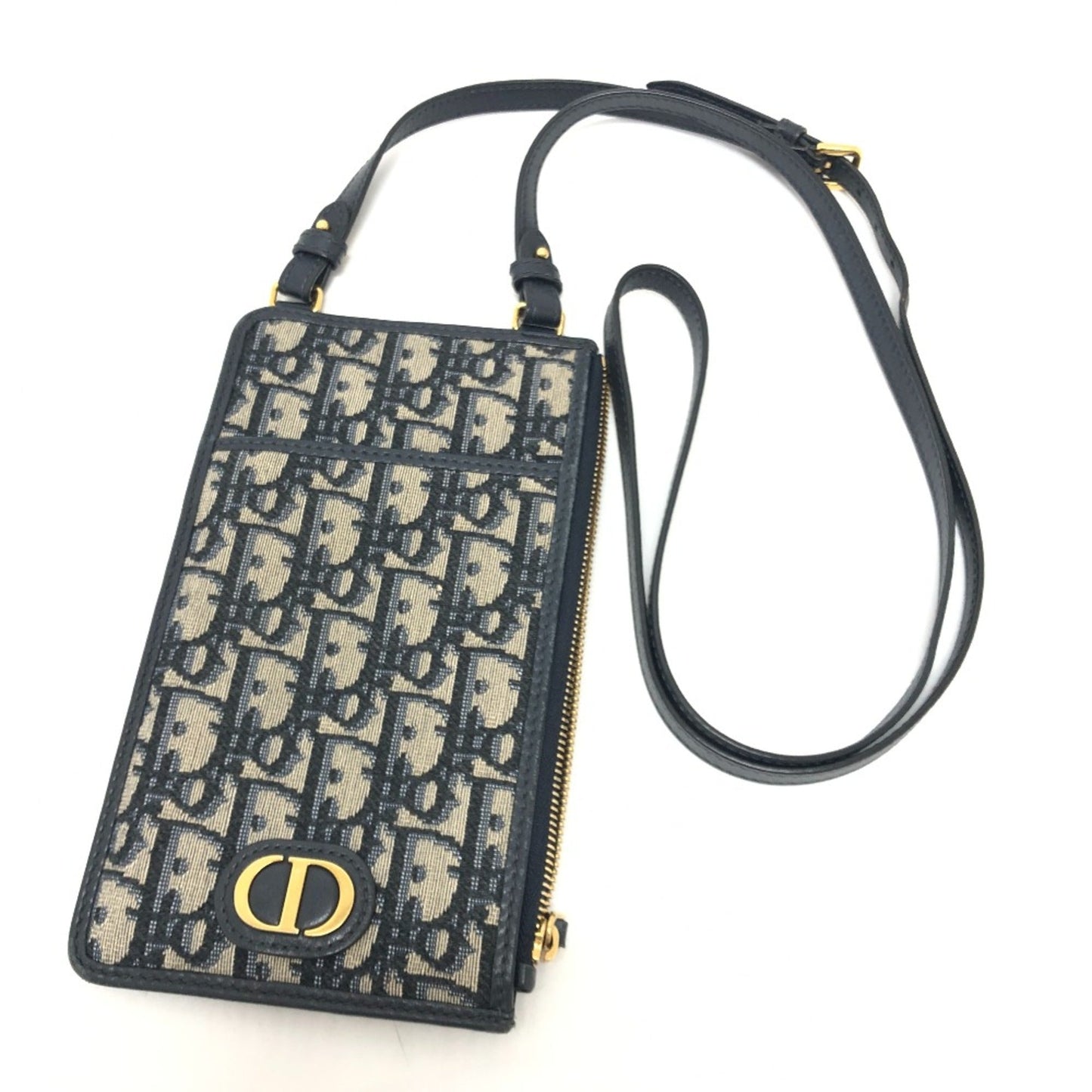 Christian Dior Navy Cloth Shoulder Bag ()