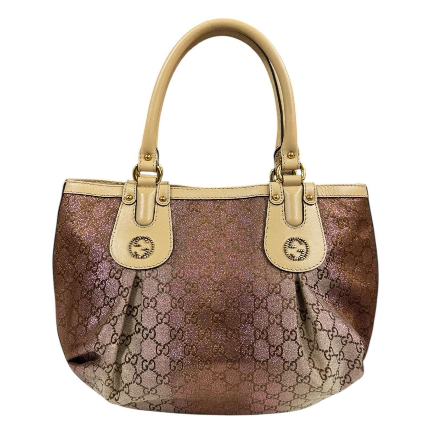 Gucci Beige Gg Canvas Handbag ( )