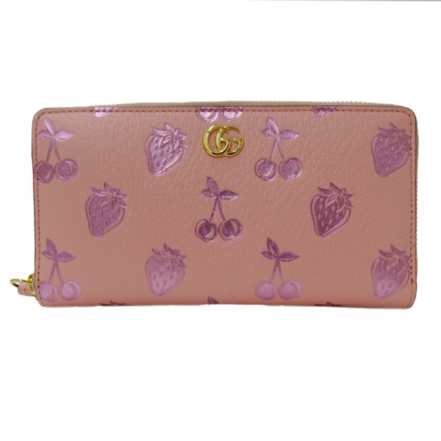 Gucci Pink Leather Long Wallet (Bi-Fold) ( )