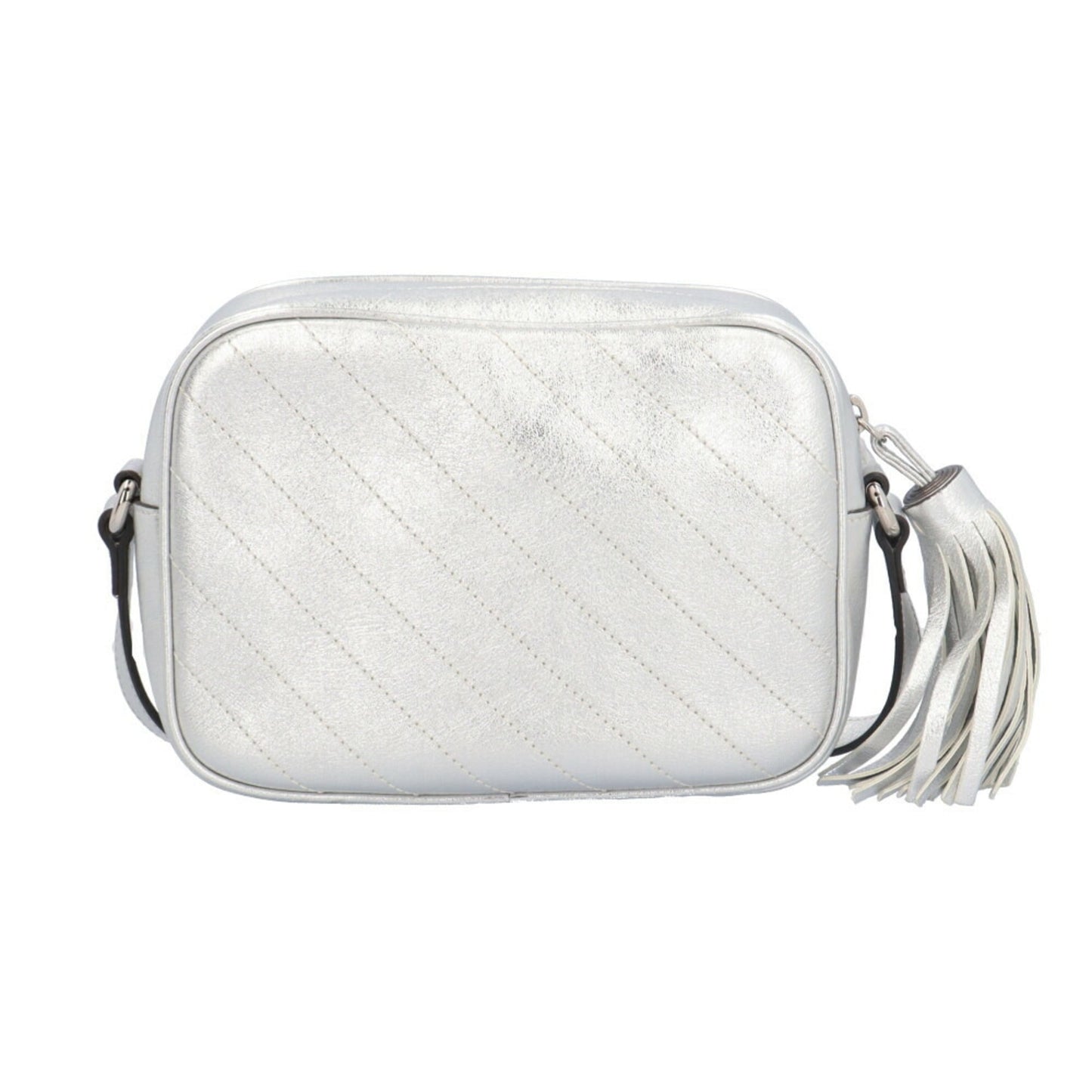 Gucci Silver Leather Shoulder Bag ( )