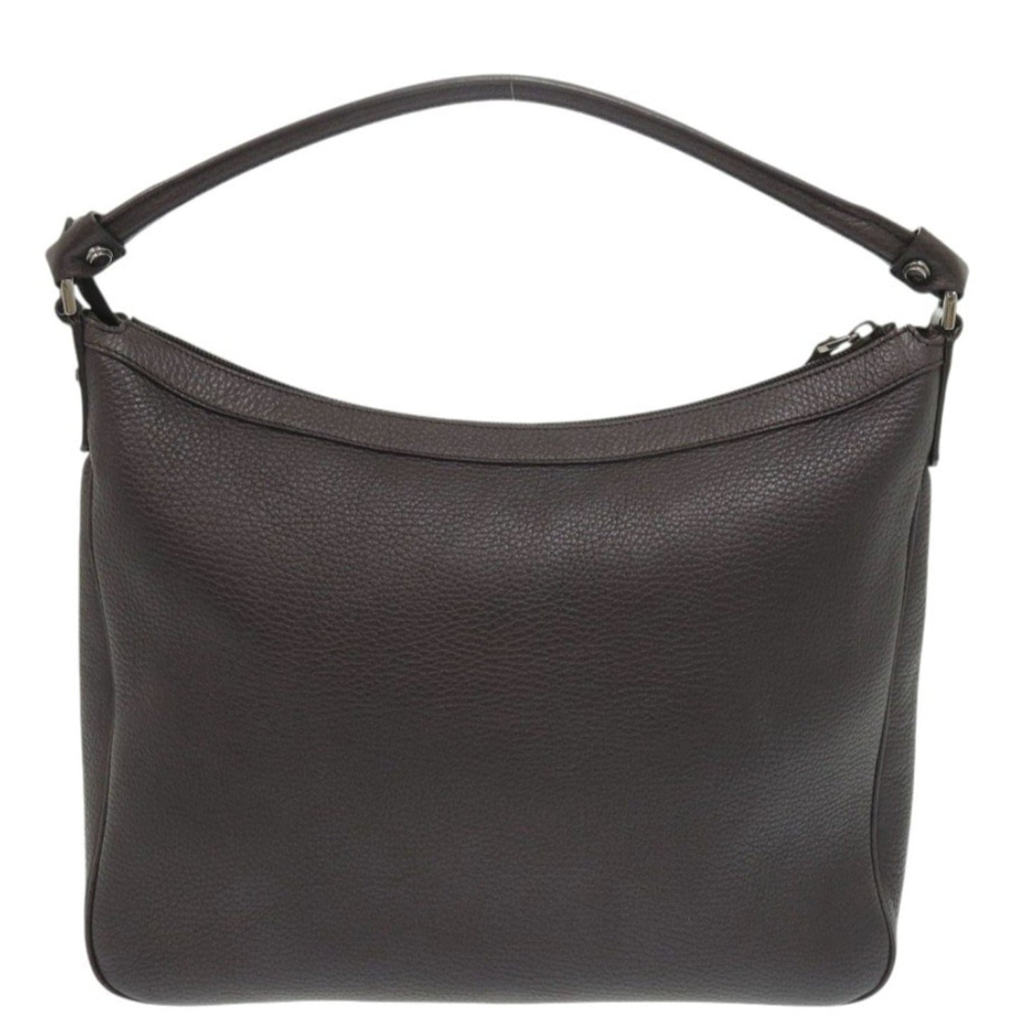 Gucci Dark Brown Leather Handbag Shoulder Bag ( )