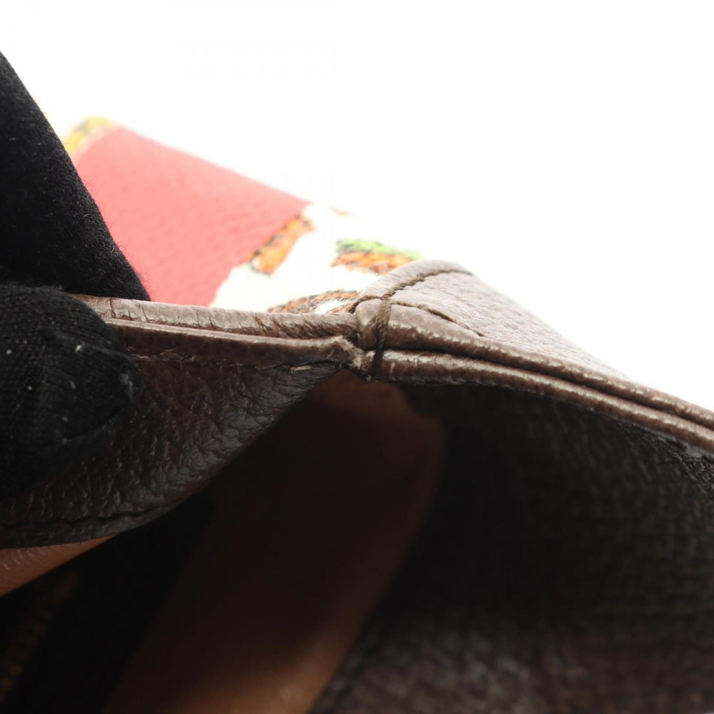 Gucci Beige Brown Multi-Color Canvas Leather Shoulder Bag ( )