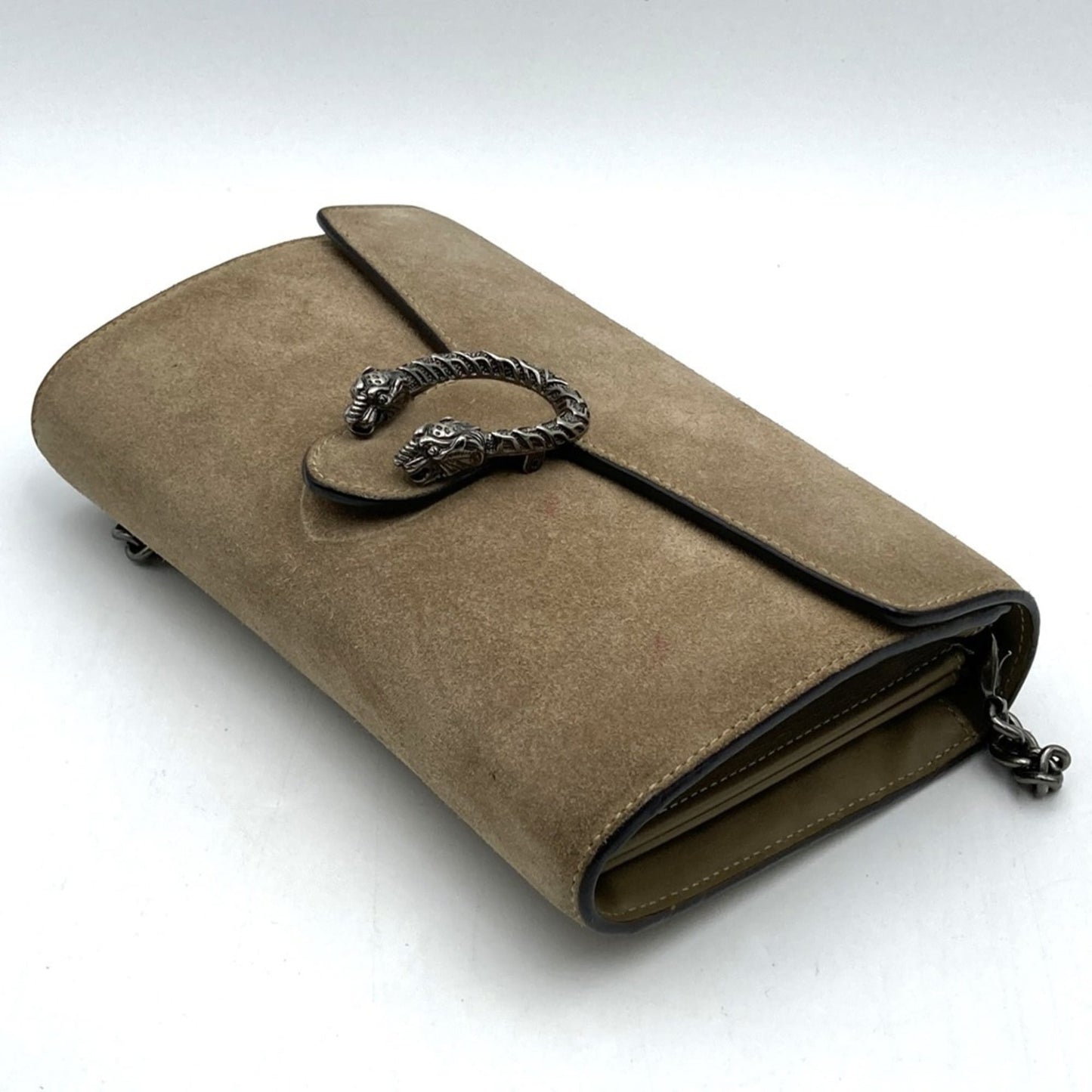 Gucci Beige Suede Shoulder Bag ( )