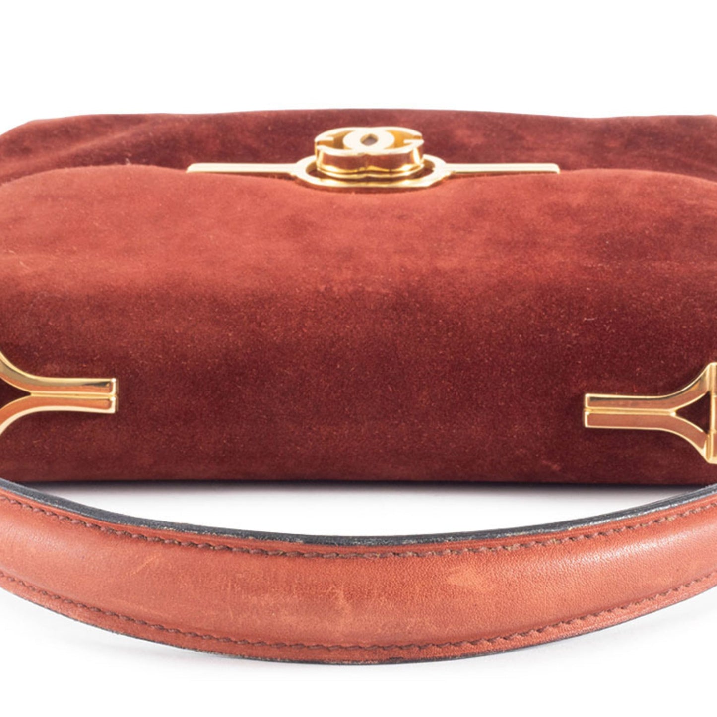 Gucci Brown Suede Handbag ( )