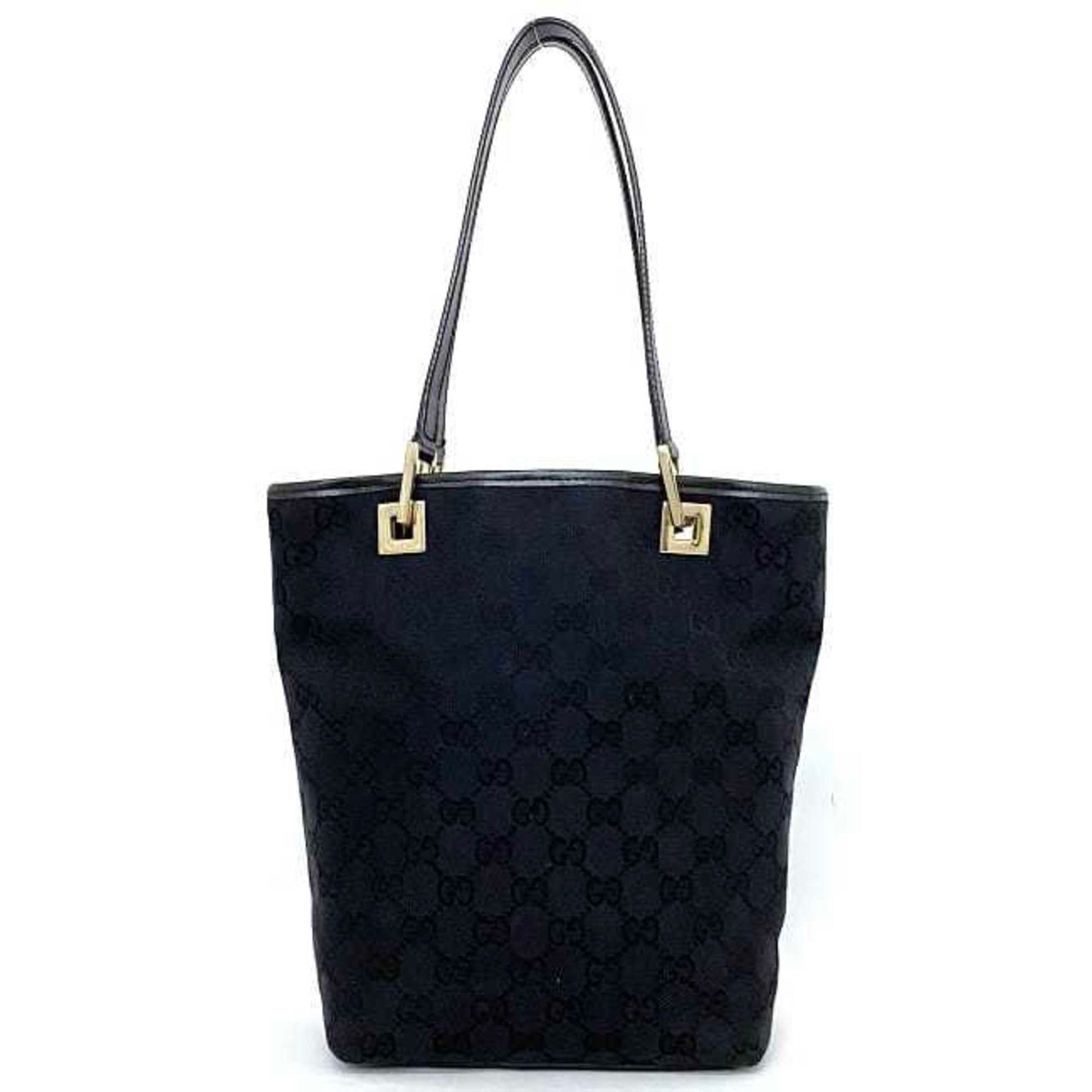 Gucci Leather Canvas Tote