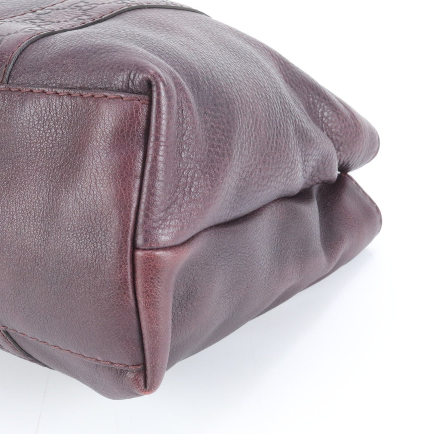 Gucci Purple Leather Tote Bag ( )