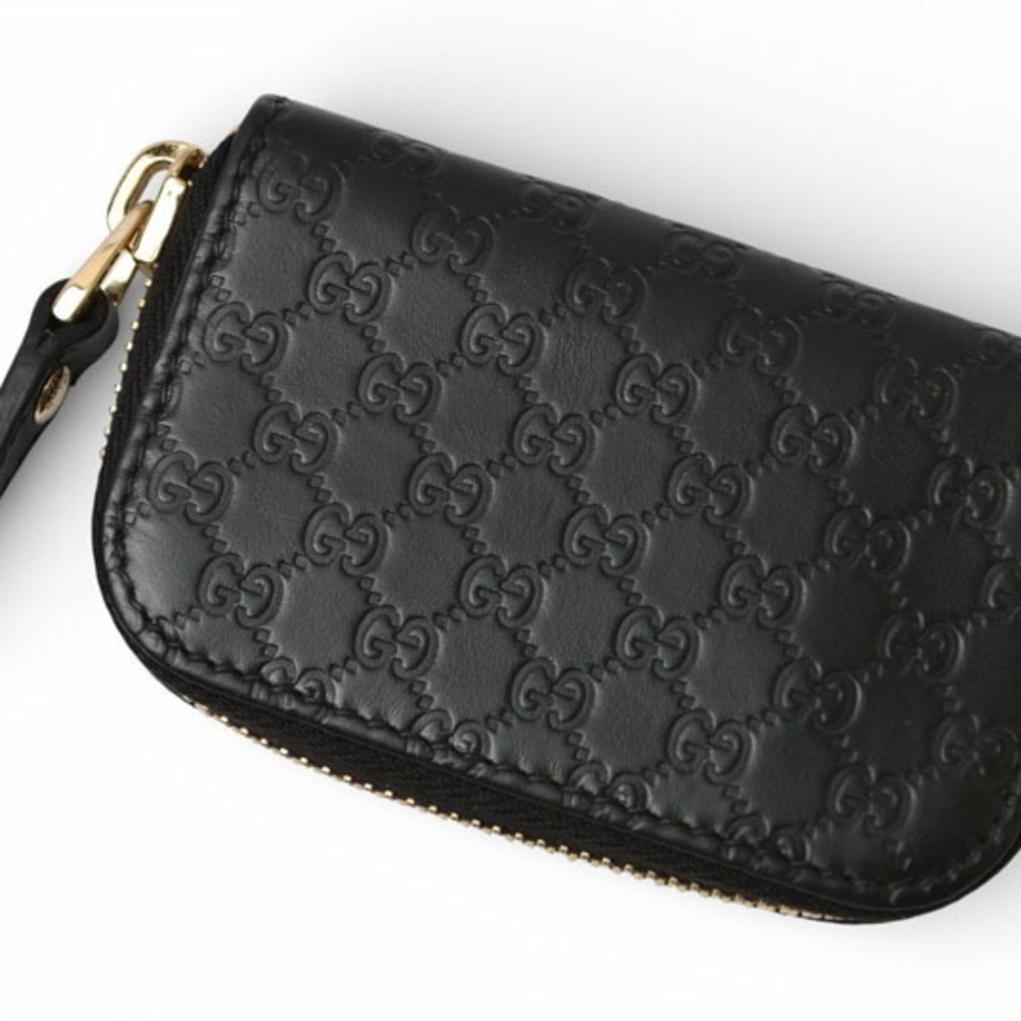 Gucci Black Leather Coin Purse/Coin Case ( )