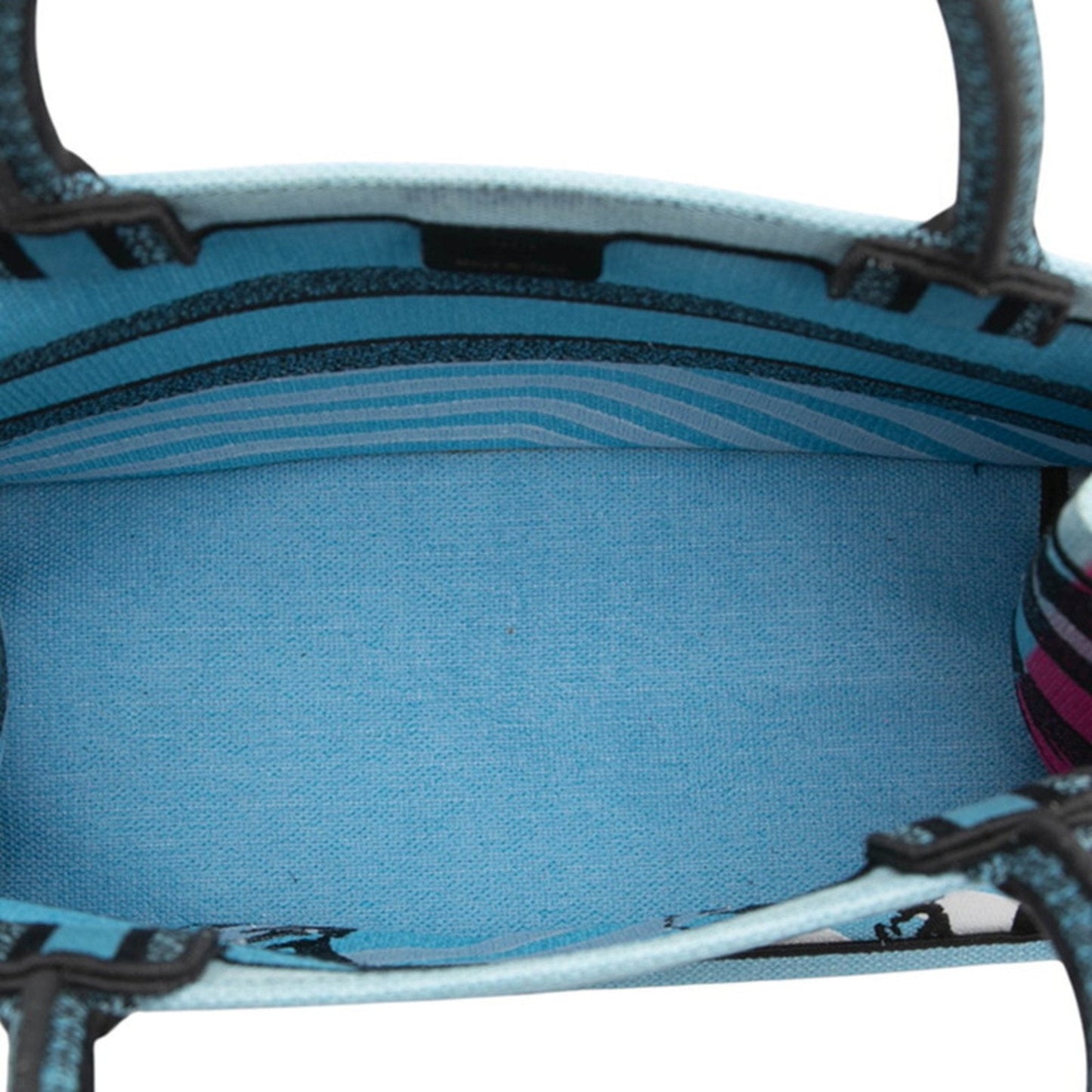 Christian Dior Light Blue Multi-Color Canvas Tote Bag ()