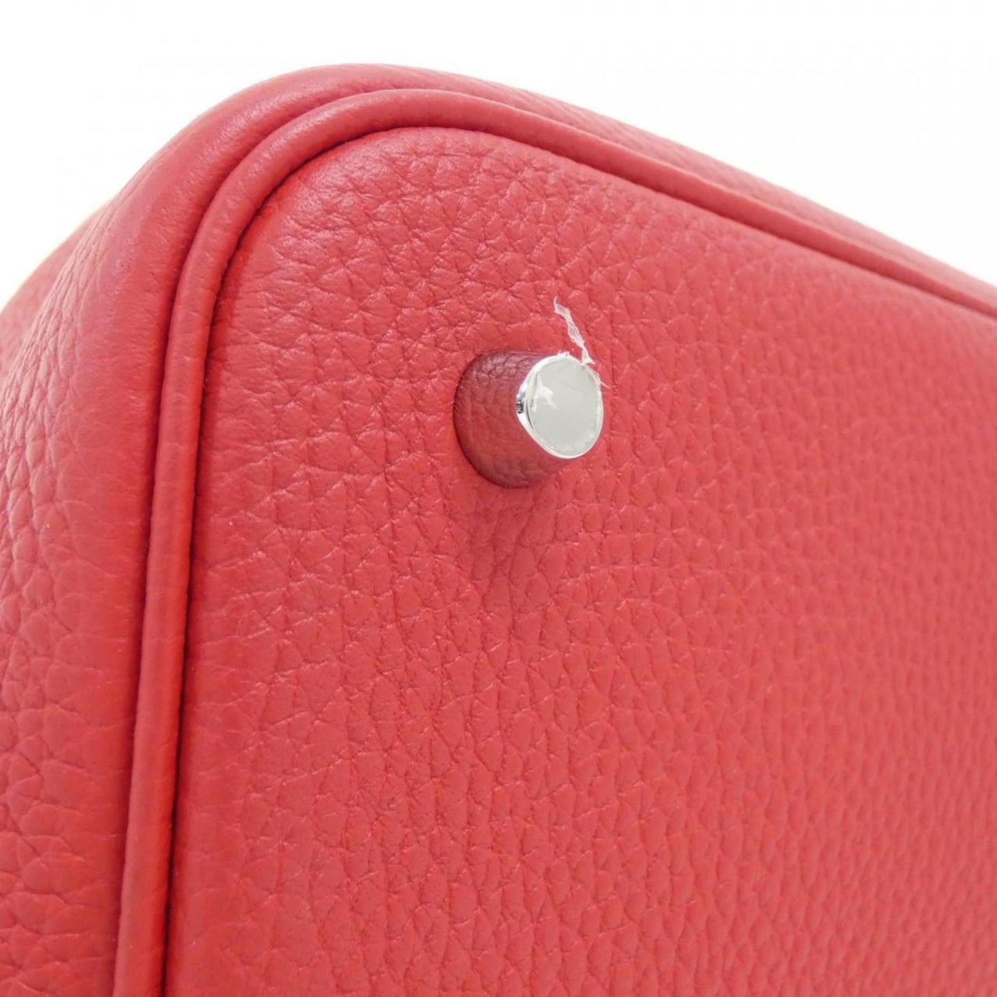 Hermes Picotin Rouge Casaque Taurillon Clemence Leather Handbag ( )