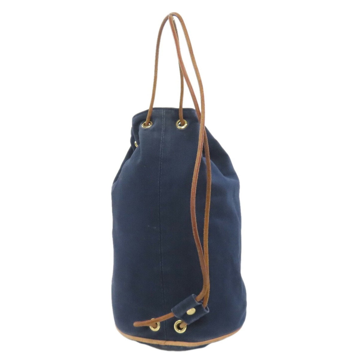 Hermes Navy Cotton Shoulder Bag ( )