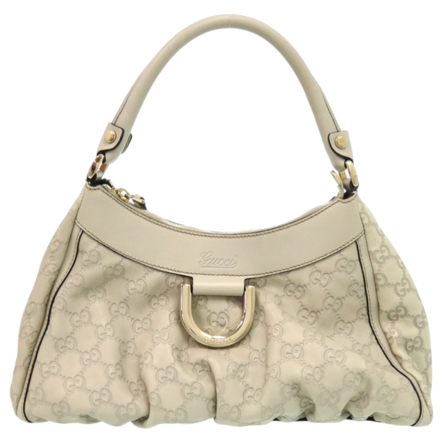 Gucci Ivory White Leather Shoulder Bag ( )