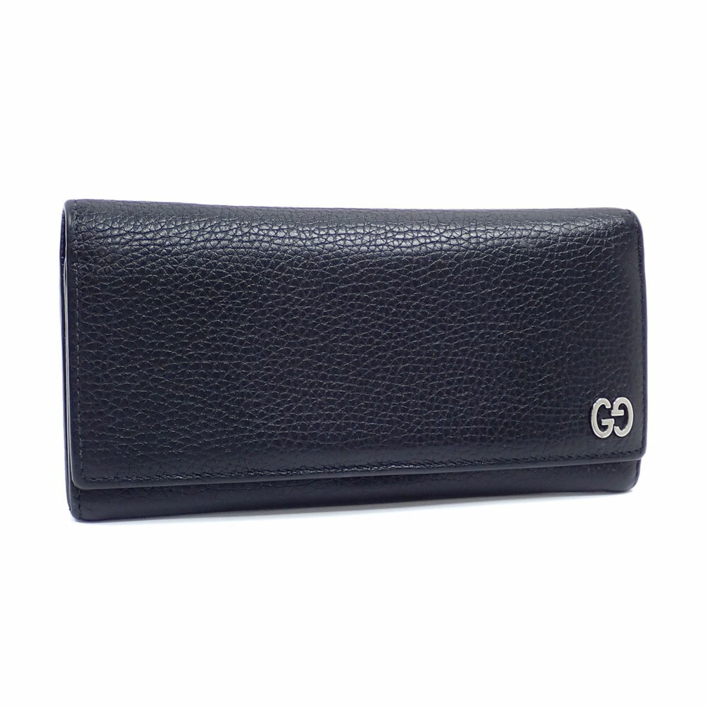 Gucci Black Leather Long Wallet (Bi-Fold) ( )
