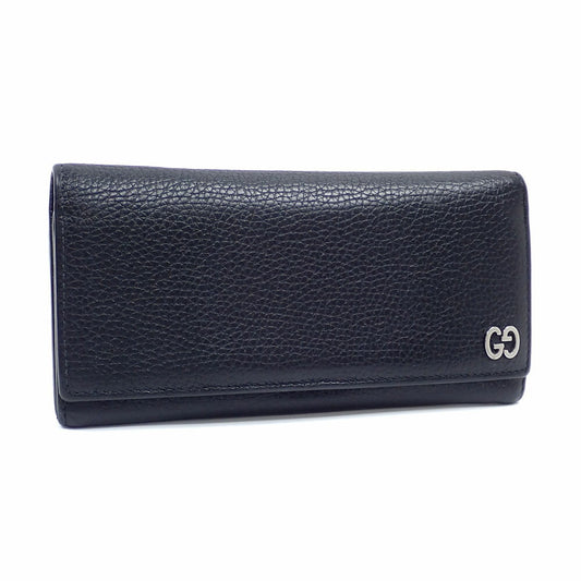 Gucci Black Leather Long Wallet (Bi-Fold) ( )