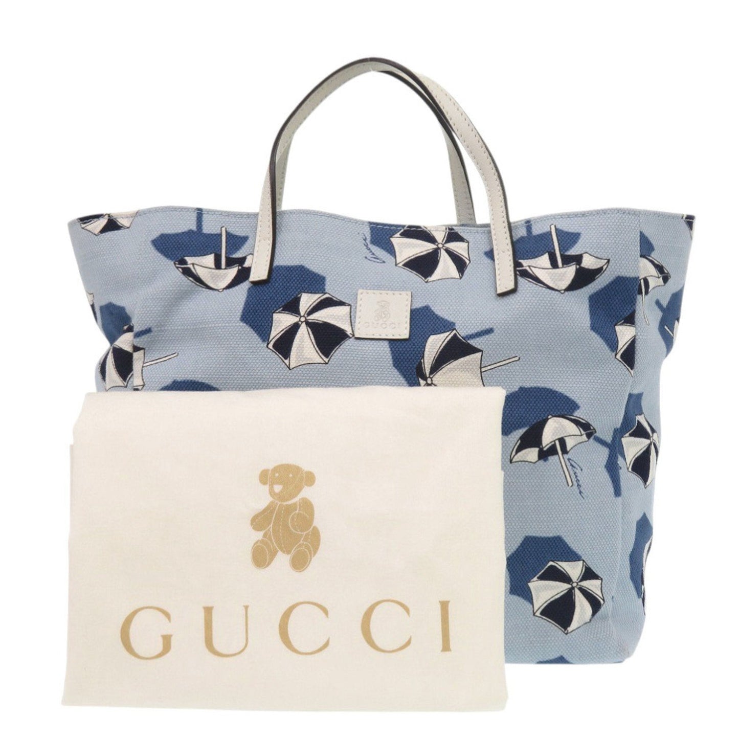 Gucci Blue Canvas Tote Bag ( )
