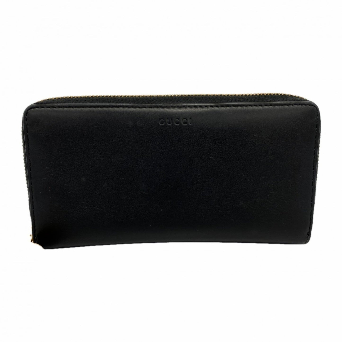 Gucci Black Leather Long Wallet (Bi-Fold) ( )