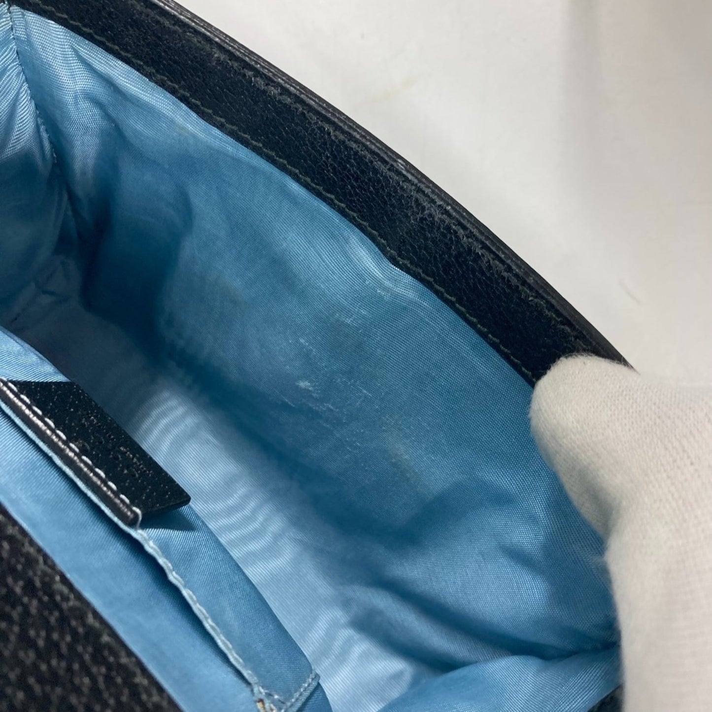 Gucci Black Leather Shoulder Bag ( )
