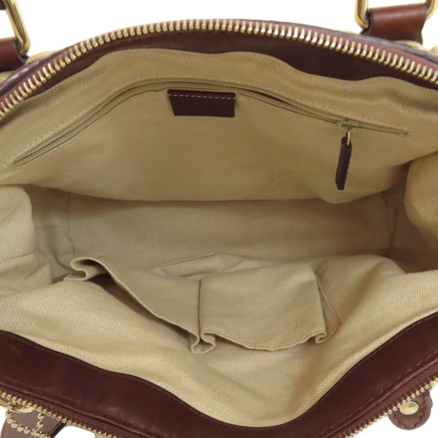 Gucci Brown Canvas Tote Bag ( )