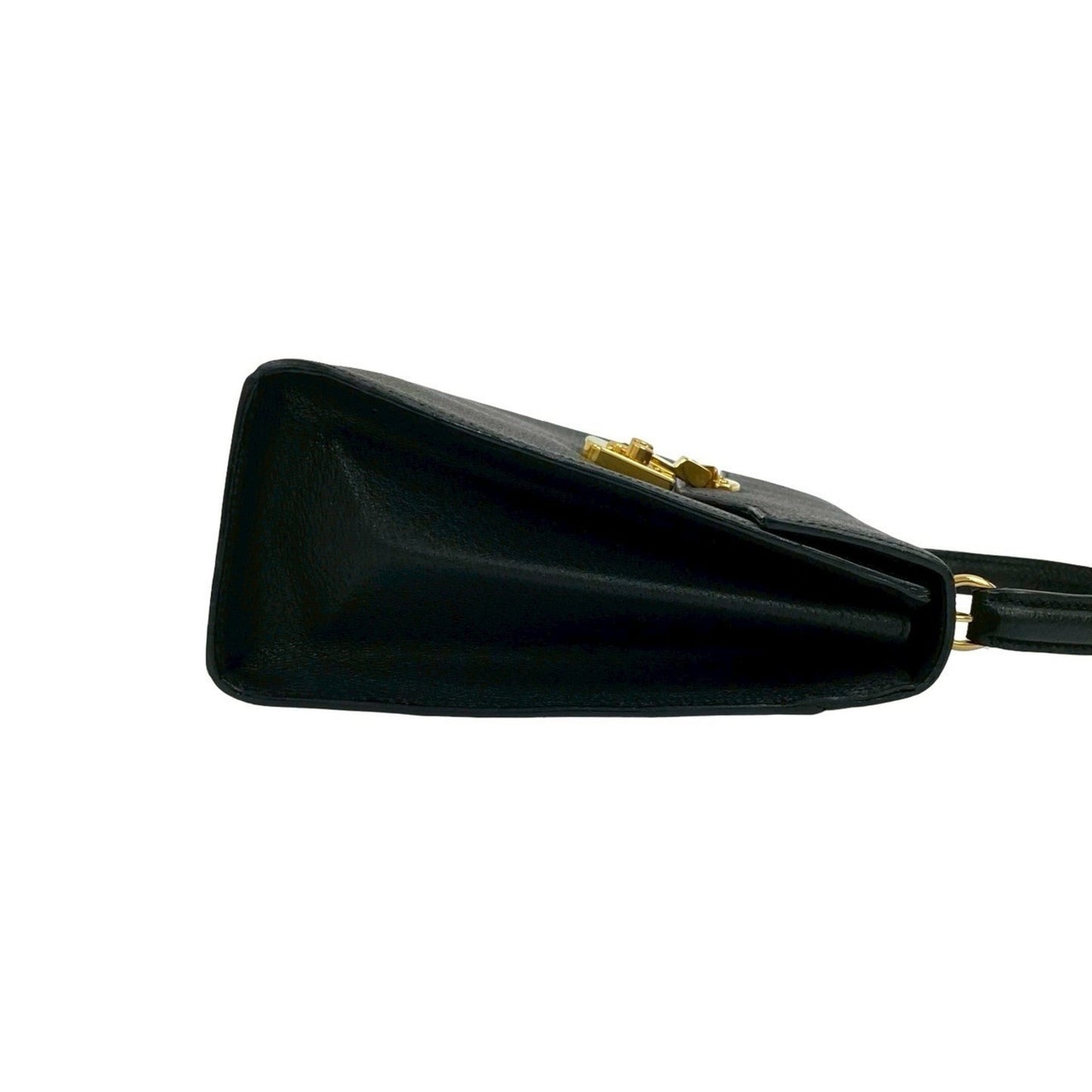Gucci Black Leather Handbag Shoulder Bag ( )