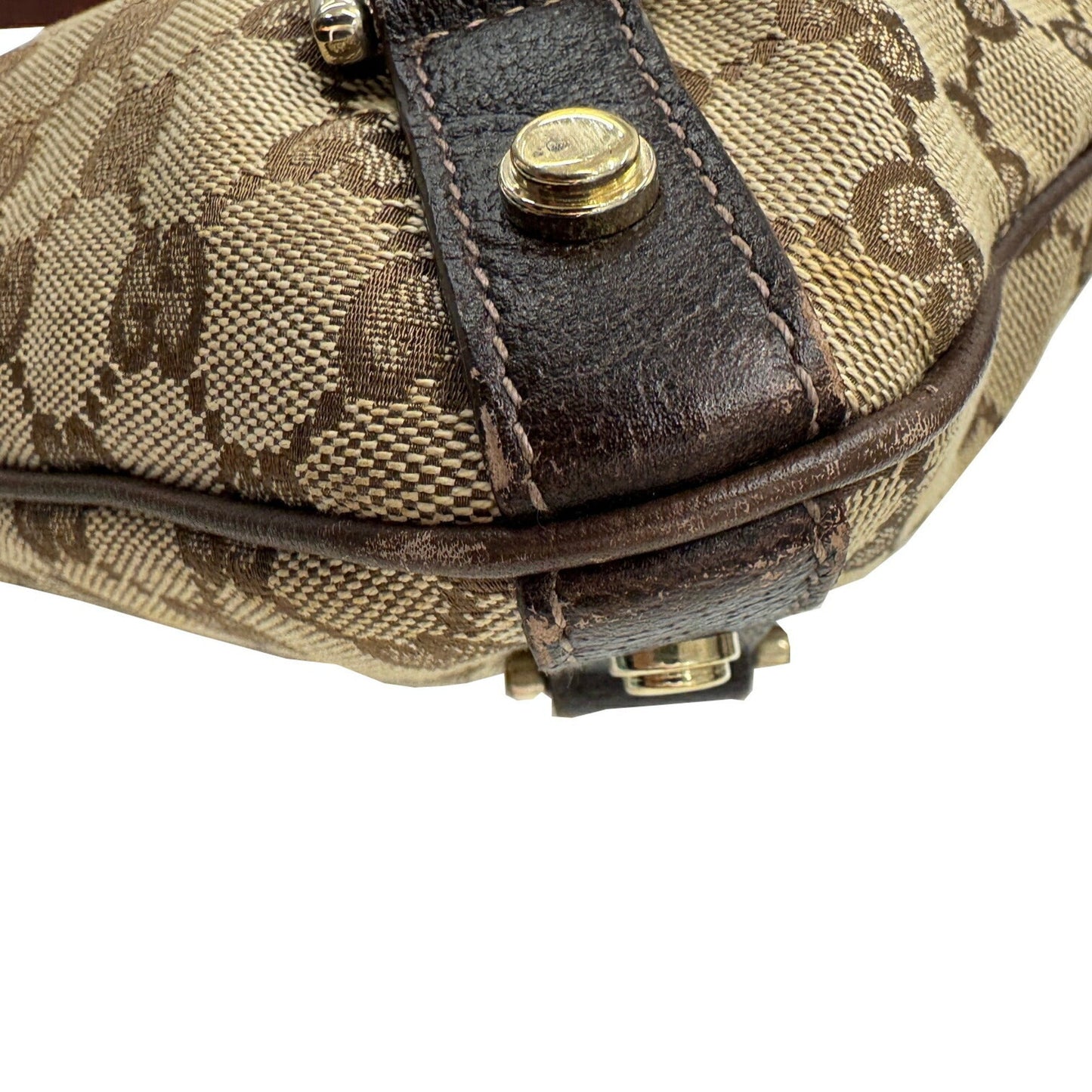 Gucci Gg Canvas Brown Gg Canvas Shoulder Bag ( )