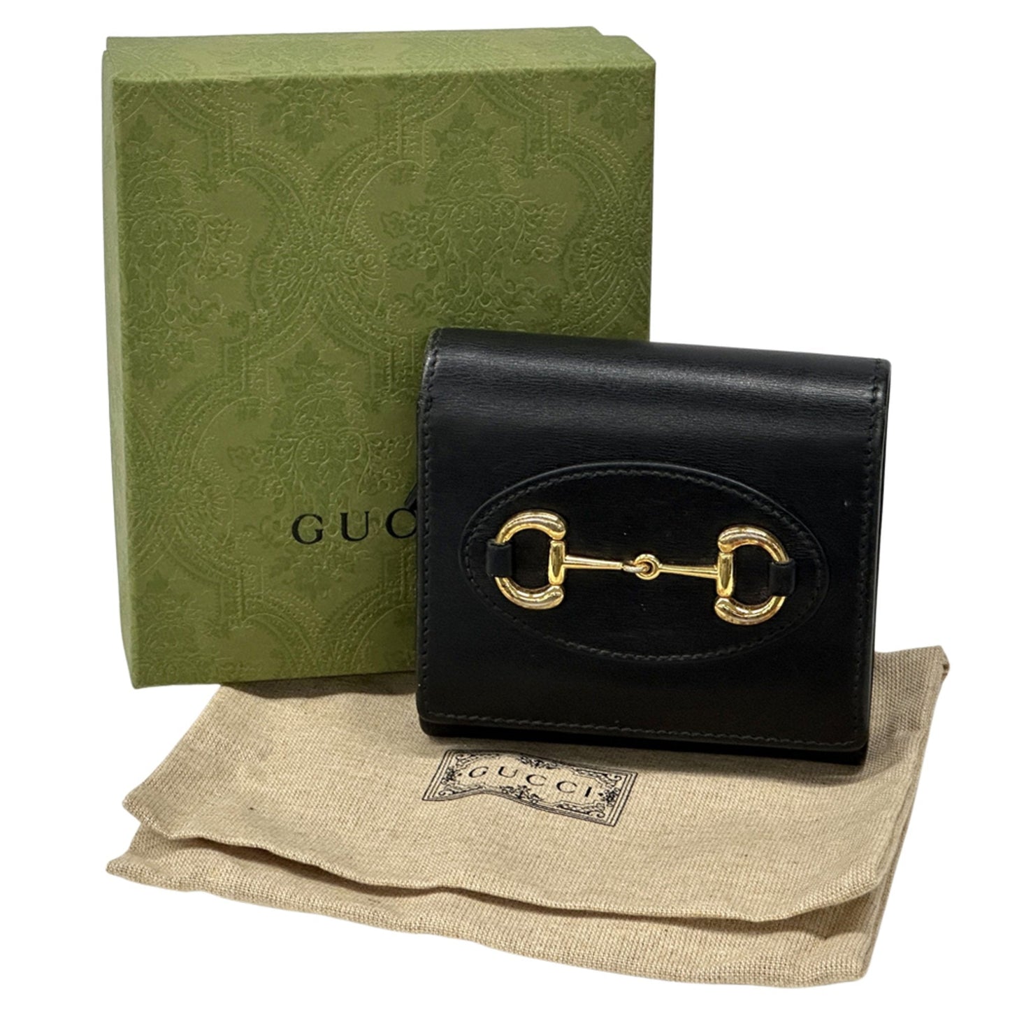 Gucci Black Leather Wallet (Bi-Fold) ( )