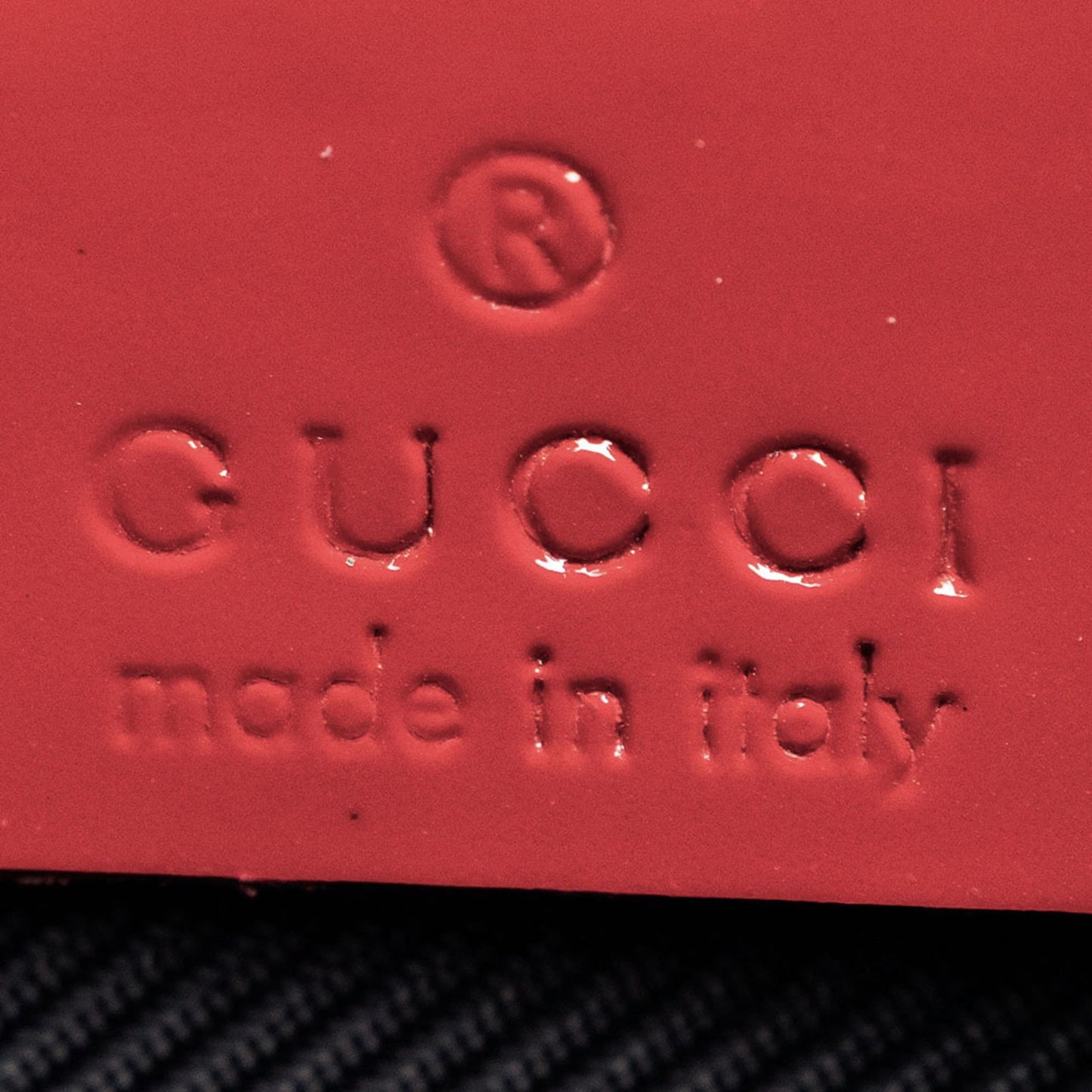 Gucci Red Color Canvas Leather Shoulder Bag ( )