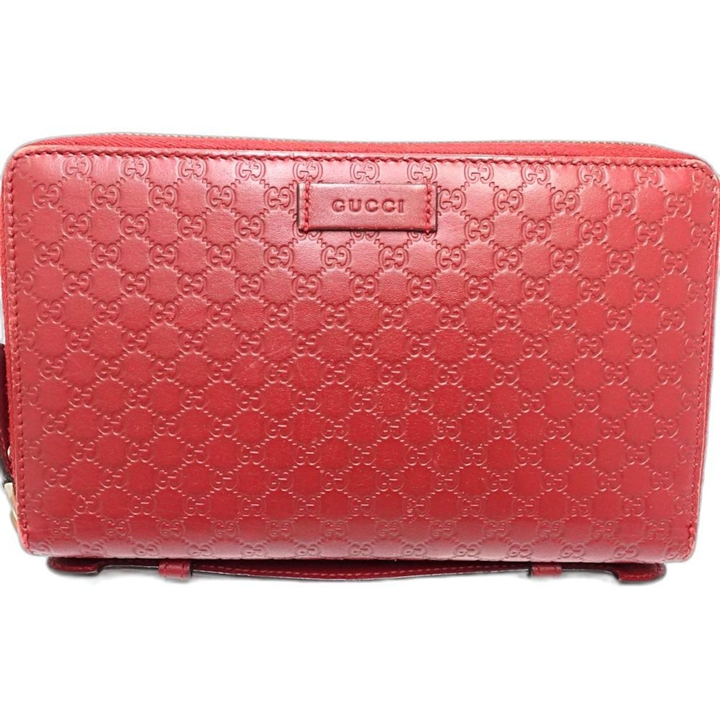 Gucci Red Color Leather Long Wallet (Bi-Fold) ( )