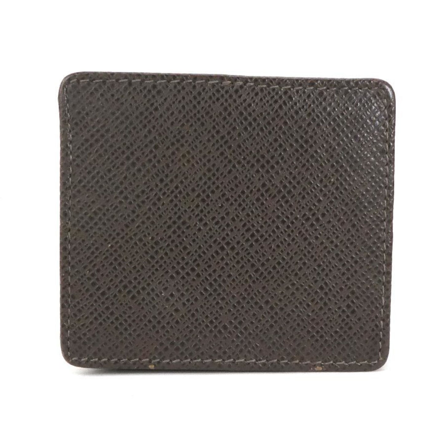 LOUIS VUITTON coin case taiga dark brown men's