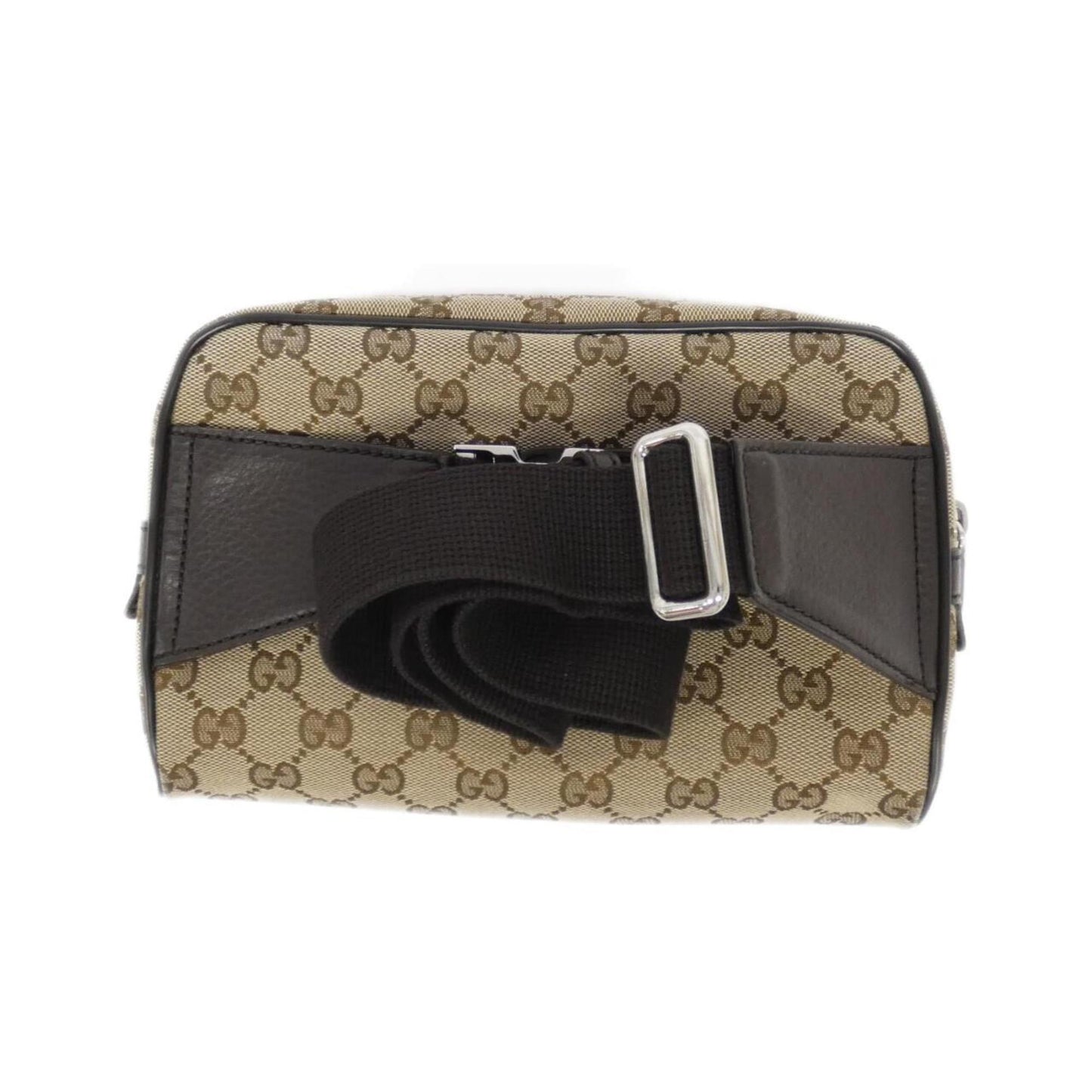 Gucci Leather Canvas Handbag