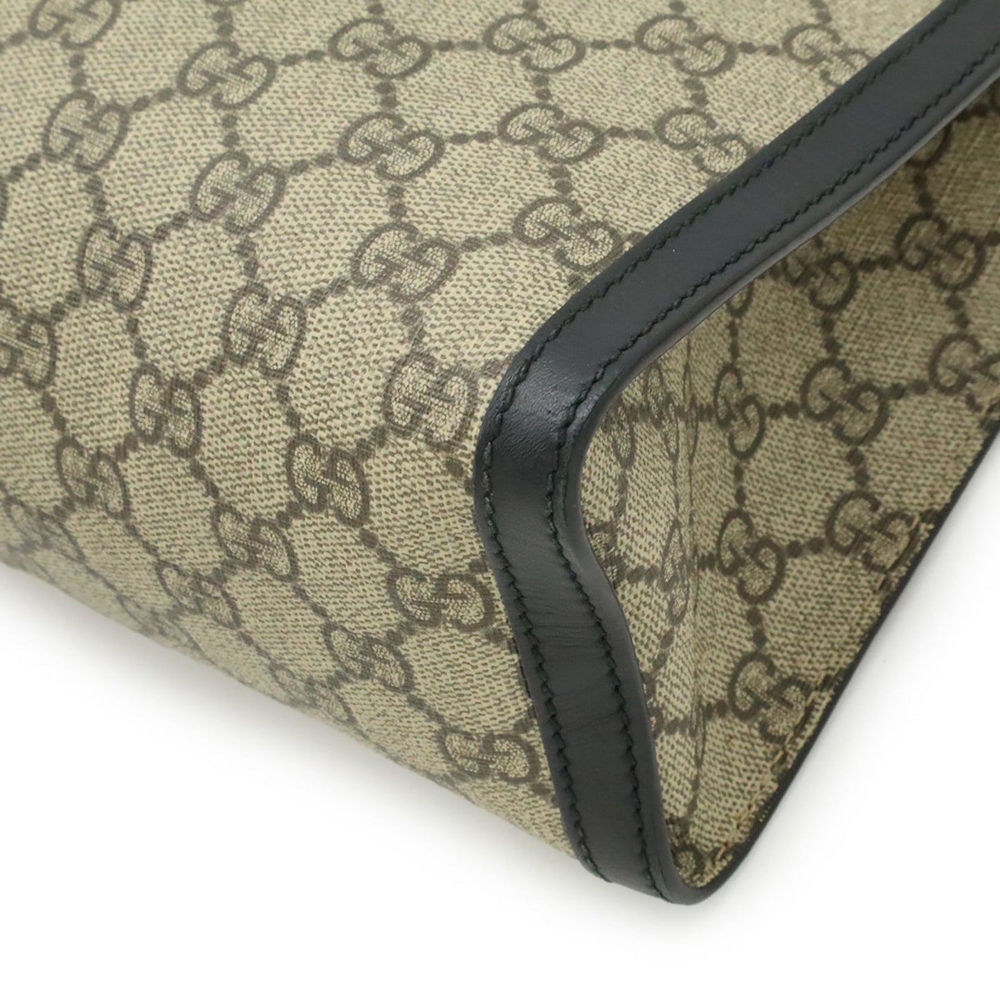 Gucci Padlock Beige Black Gg Supreme Shoulder Bag ( )