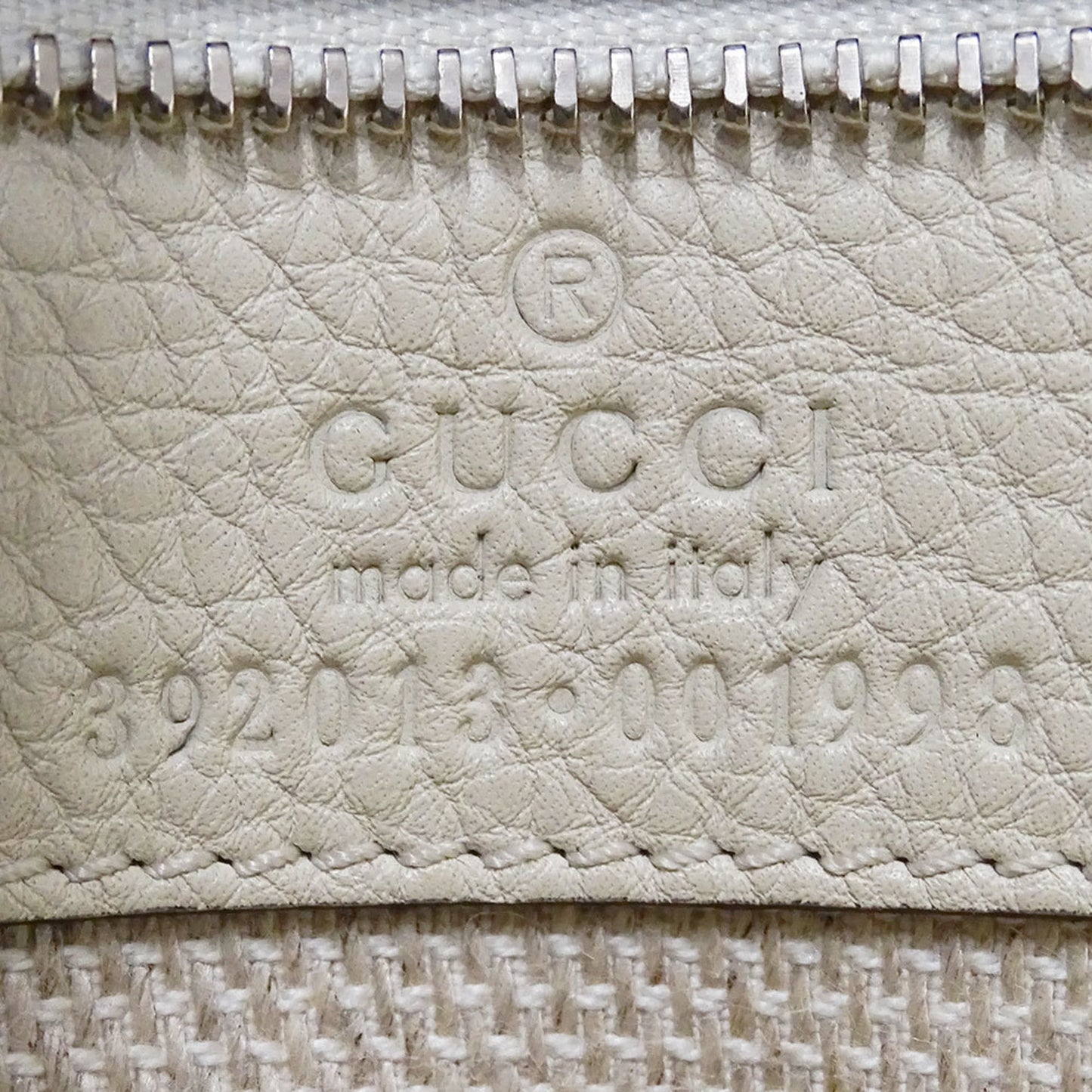 Gucci Ivory Leather Handbag Shoulder Bag ( )