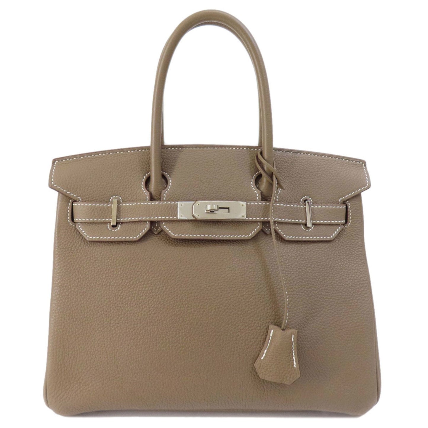 Hermes Etoupe Gray Togo Leather Handbag ( )