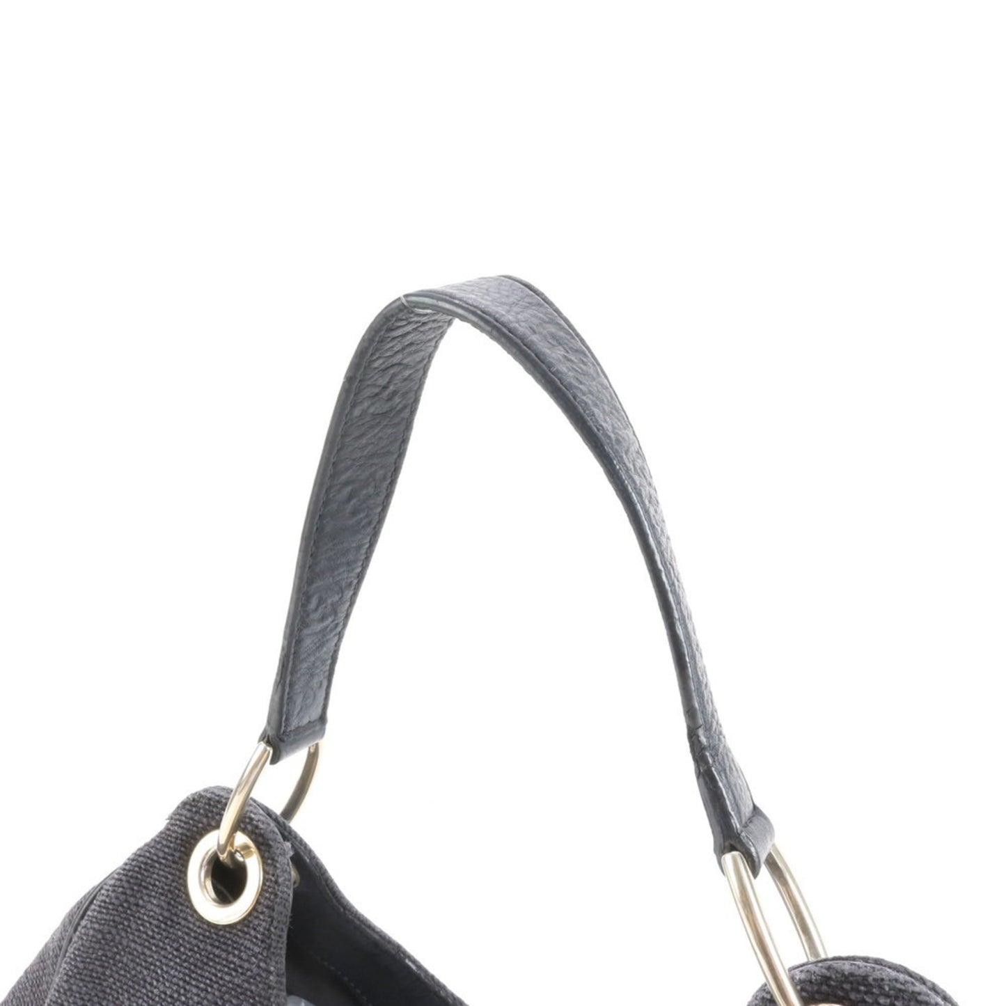 Gucci Black Leather Canvas Shoulder Bag ( )