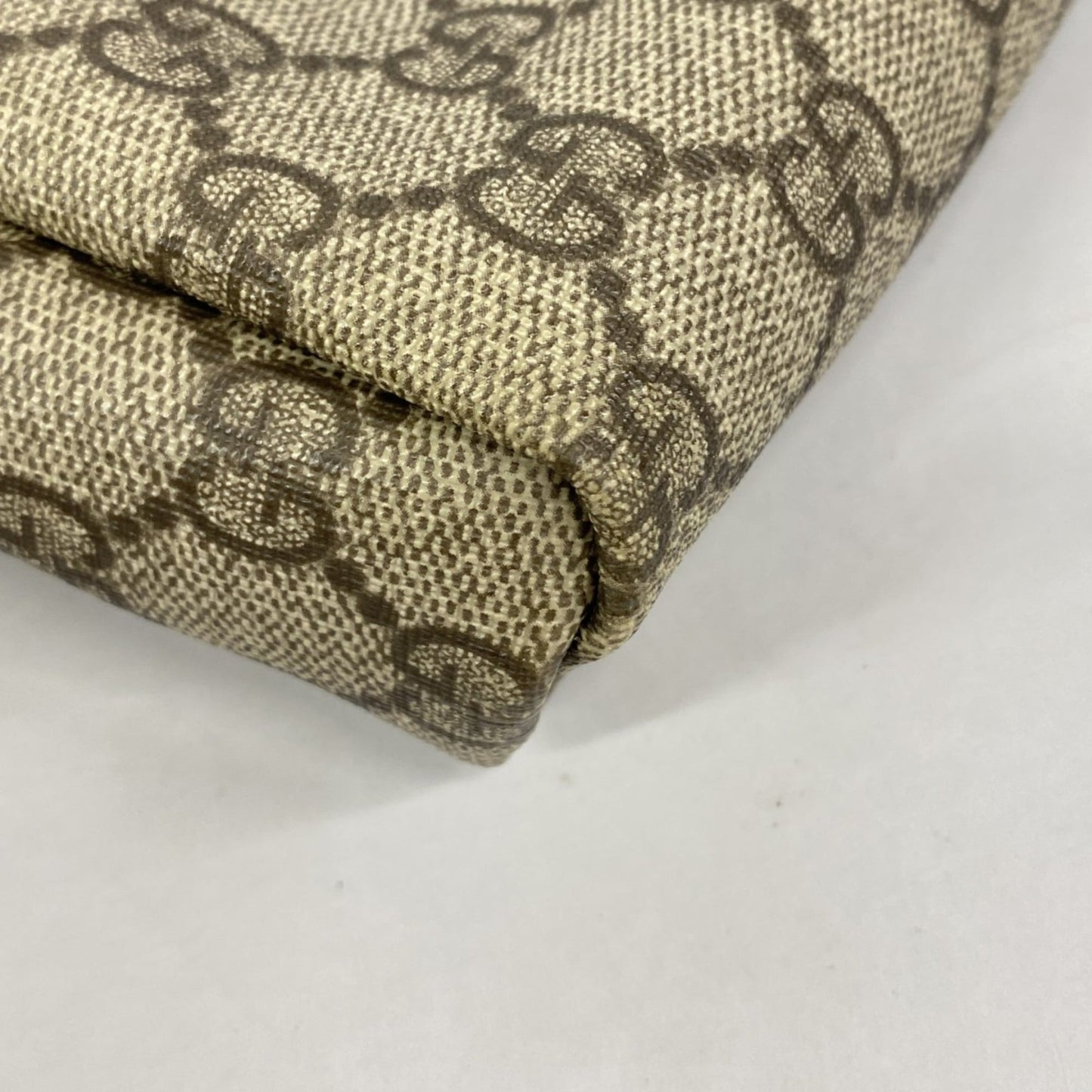 Gucci Beige Brown Pvc Shoulder Bag ( )