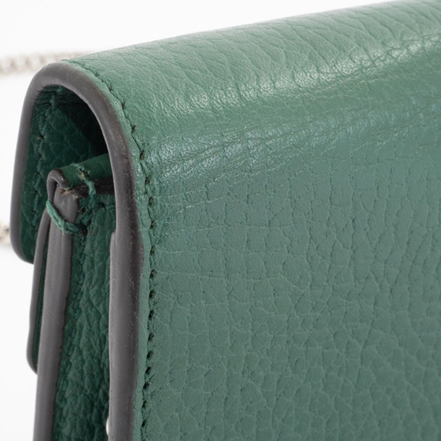 Gucci Green Leather Shoulder Bag ( )